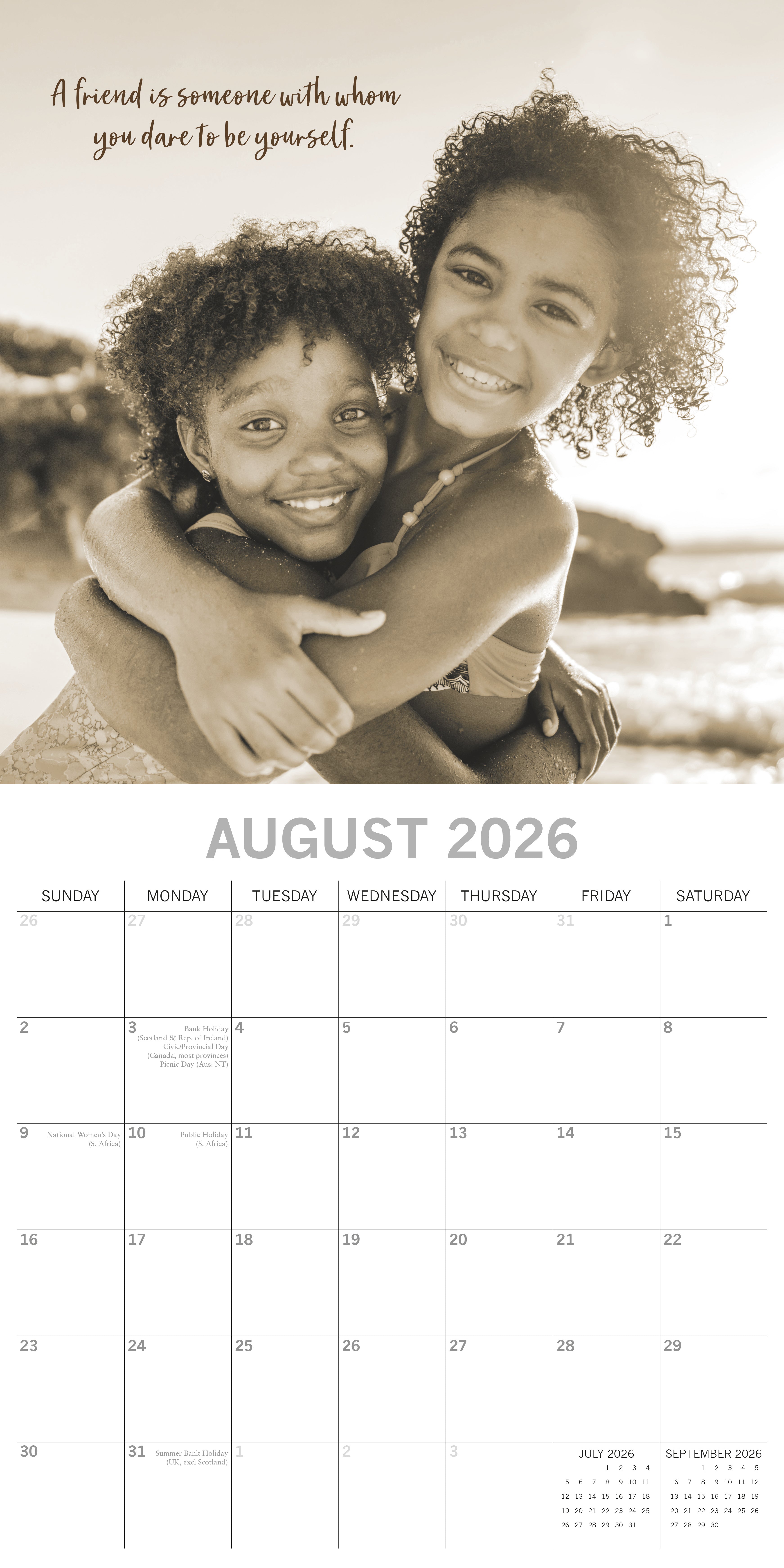 2026 Friendship - Square Wall Calendar