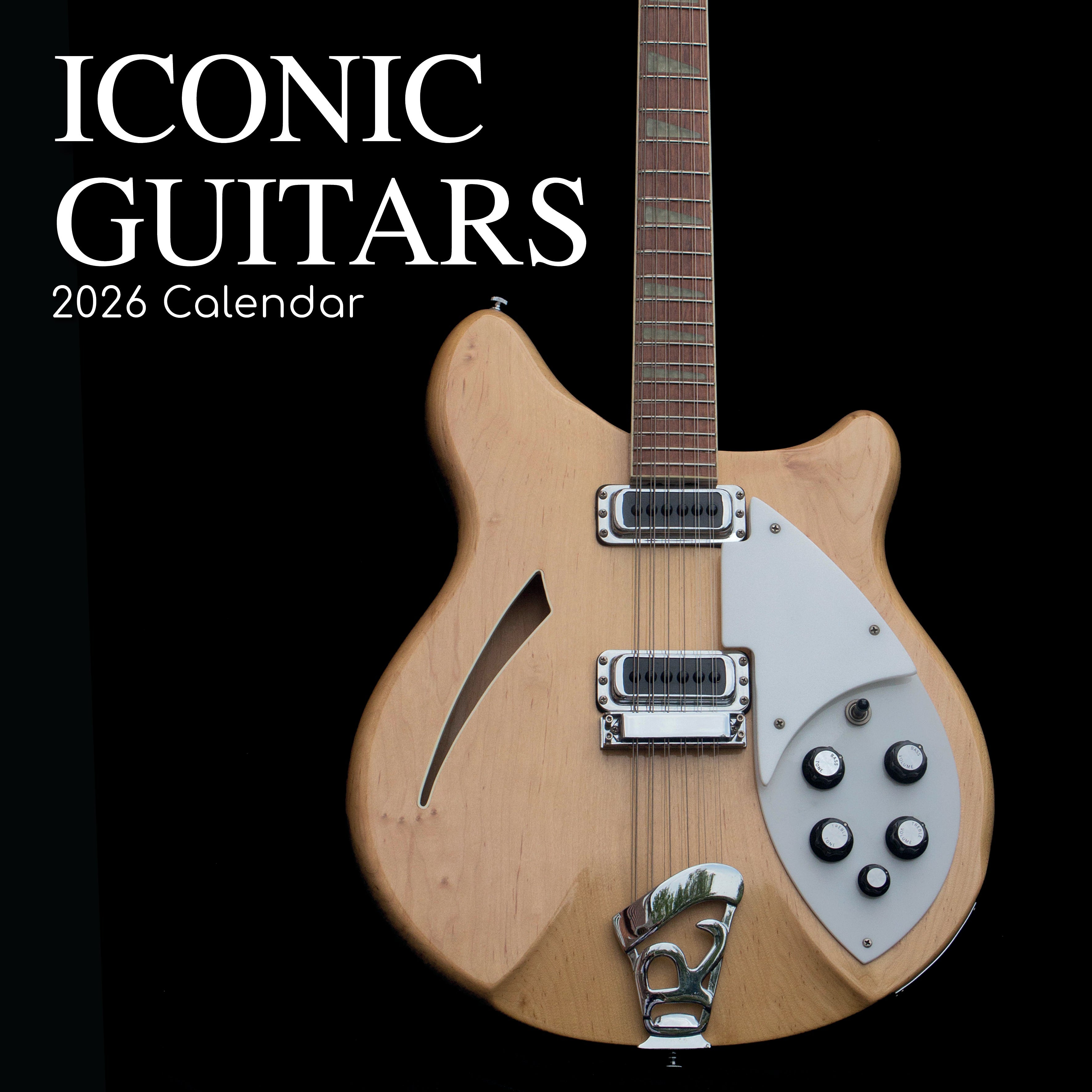 2026 Iconic Guitars - Square Wall Calendar
