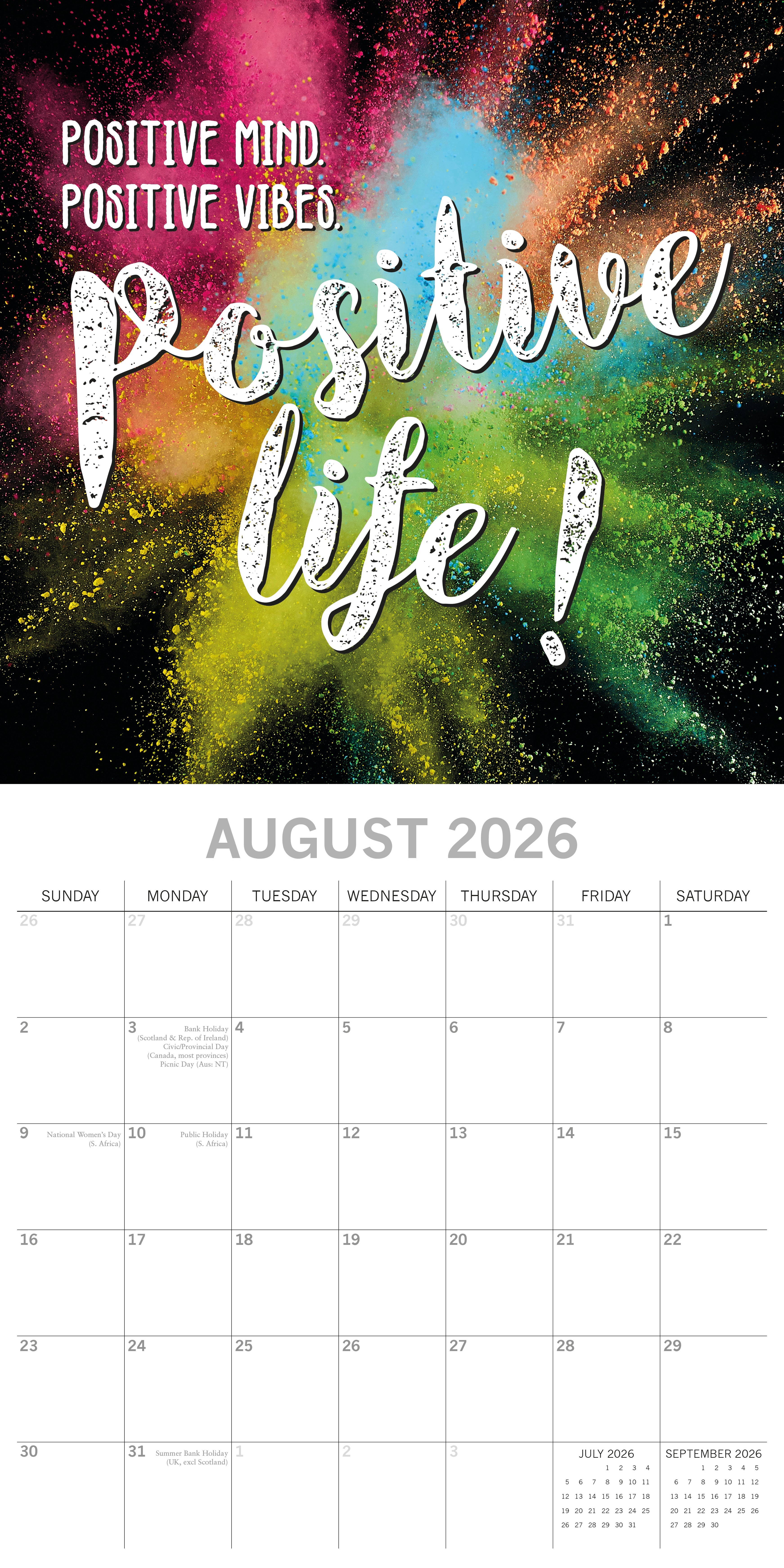 2026 Today is going to be Awesome - Square Wall Calendar