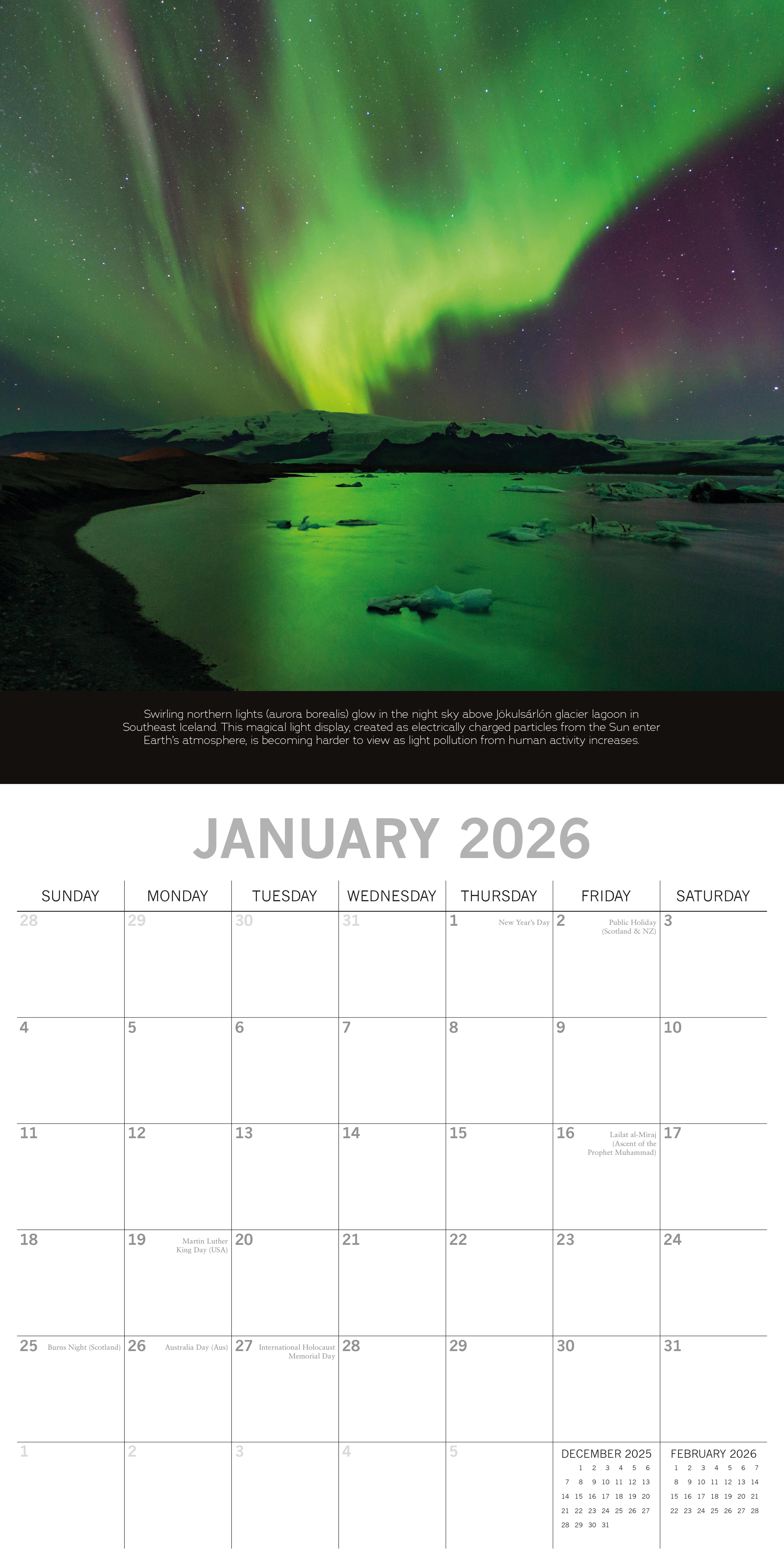 2026 Save the Planet - Square Wall Calendar