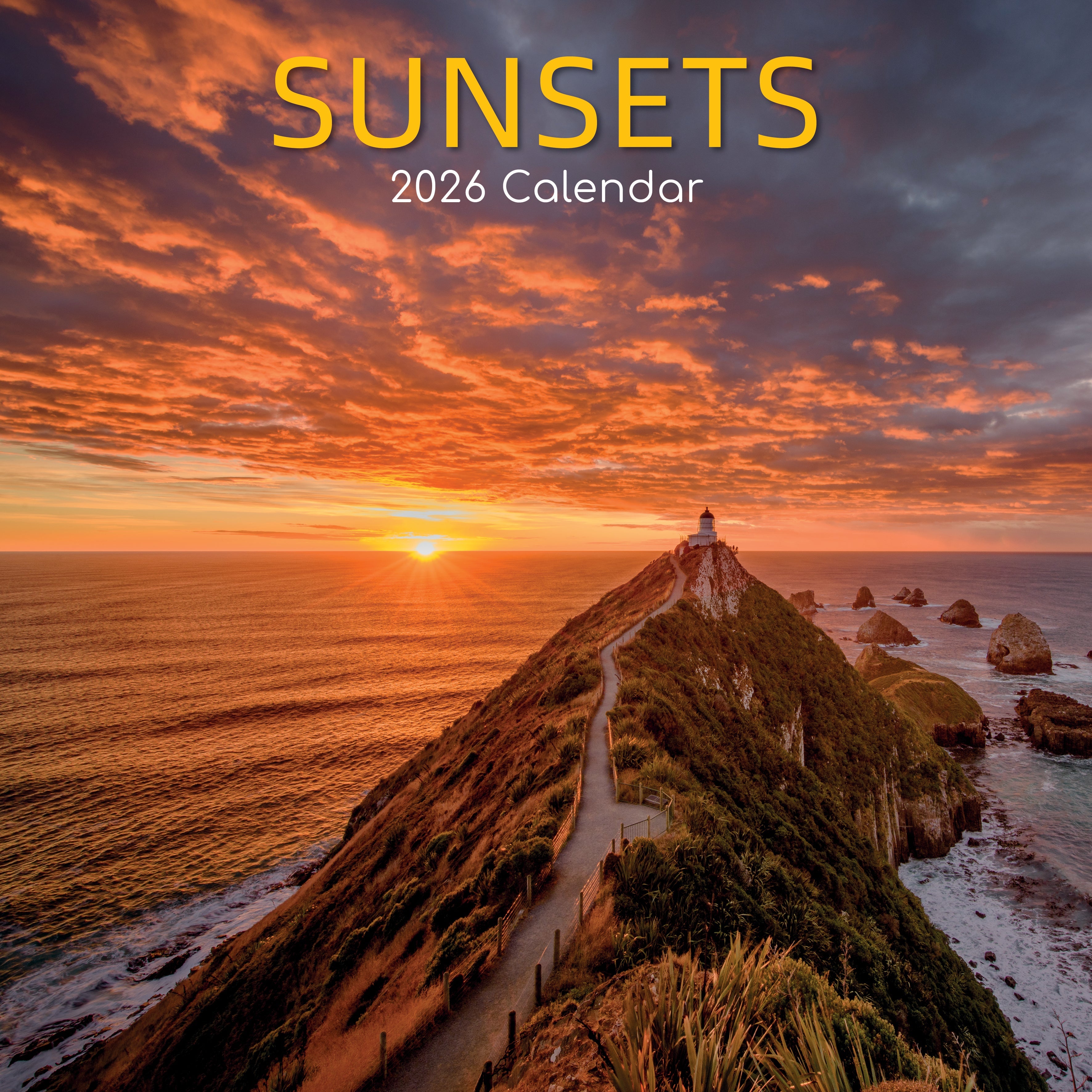 2026 Sunsets - Square Wall Calendar
