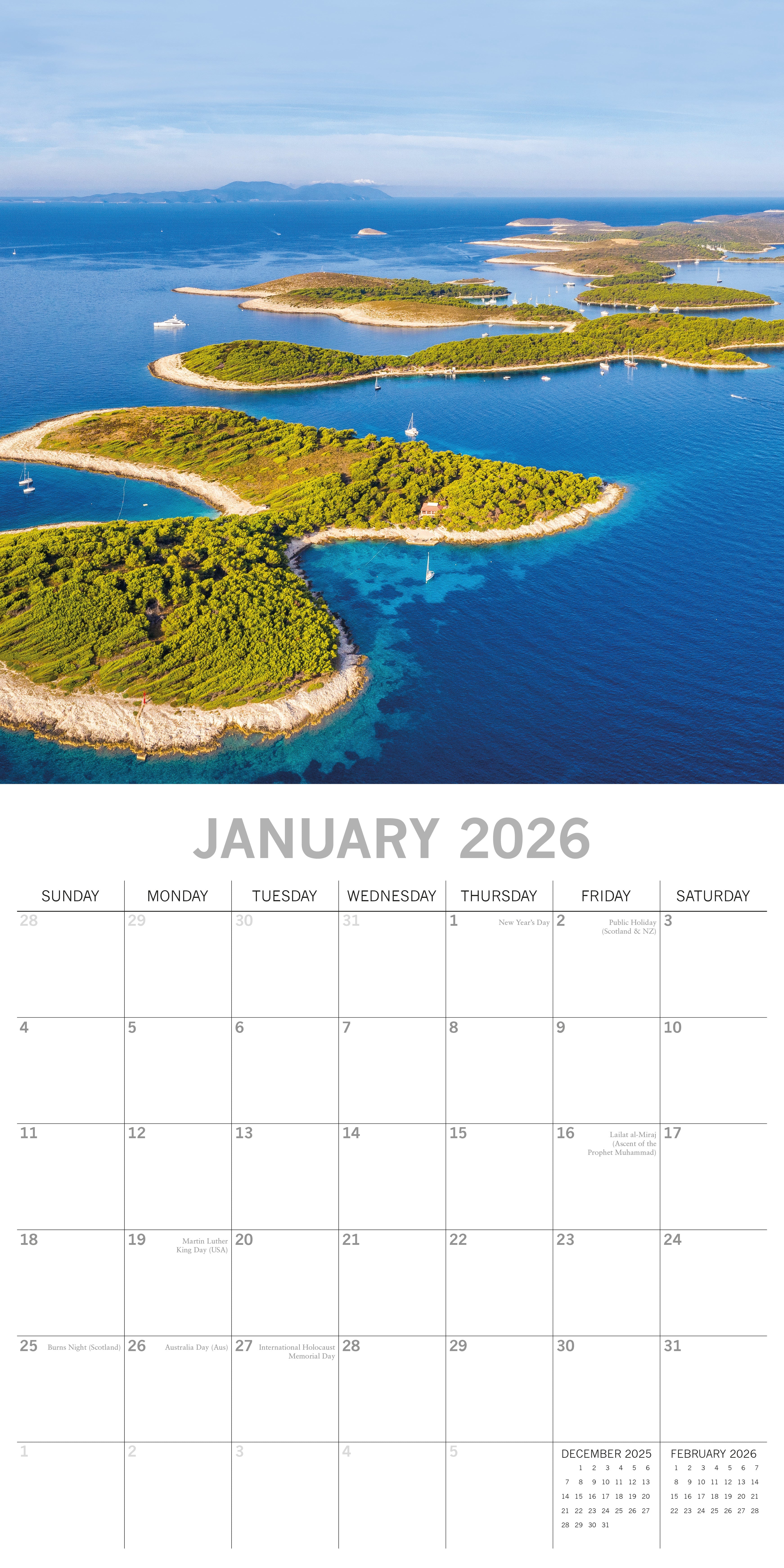 2026 Mediterranean - Square Wall Calendar