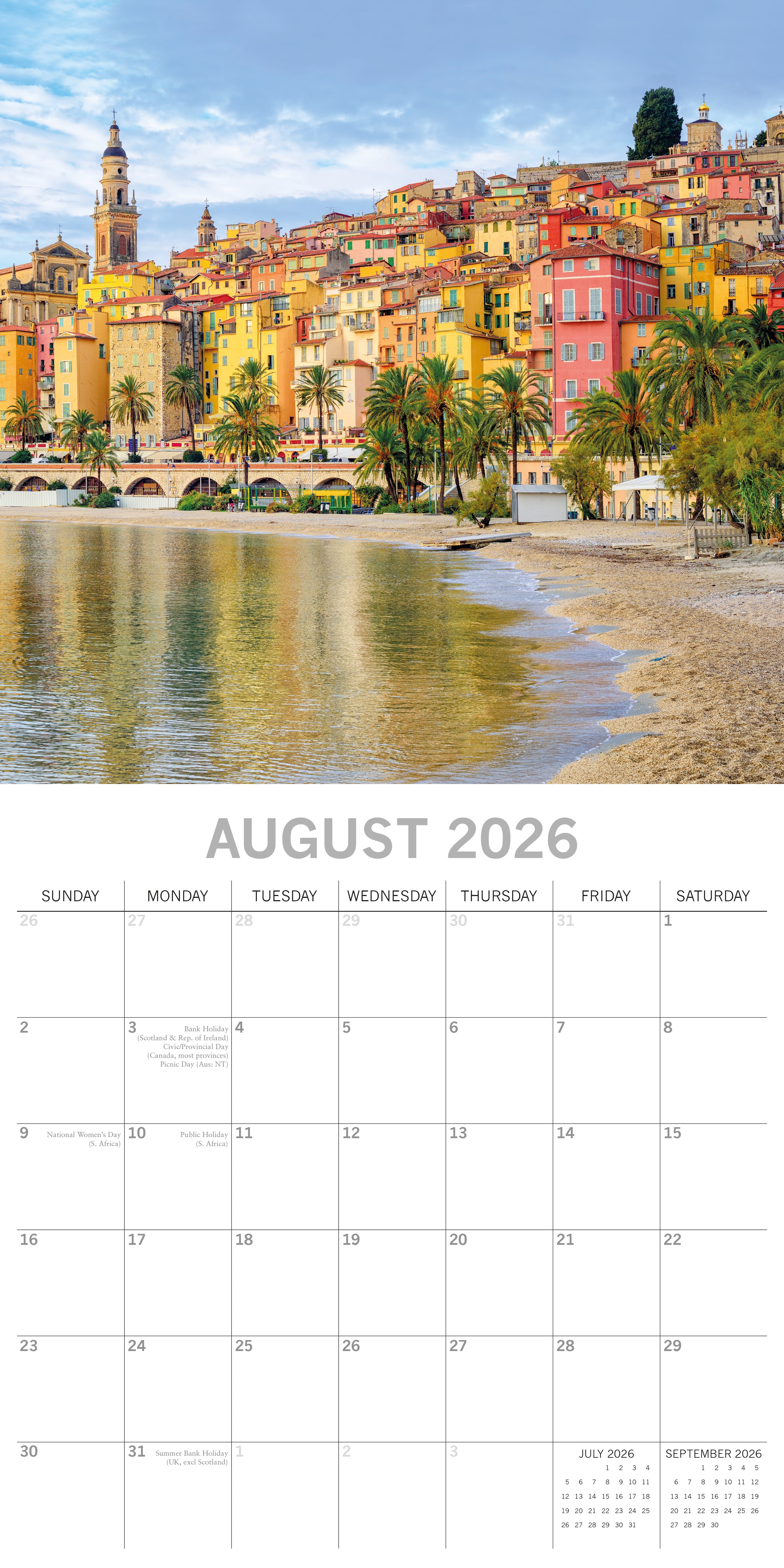 2026 Mediterranean - Square Wall Calendar