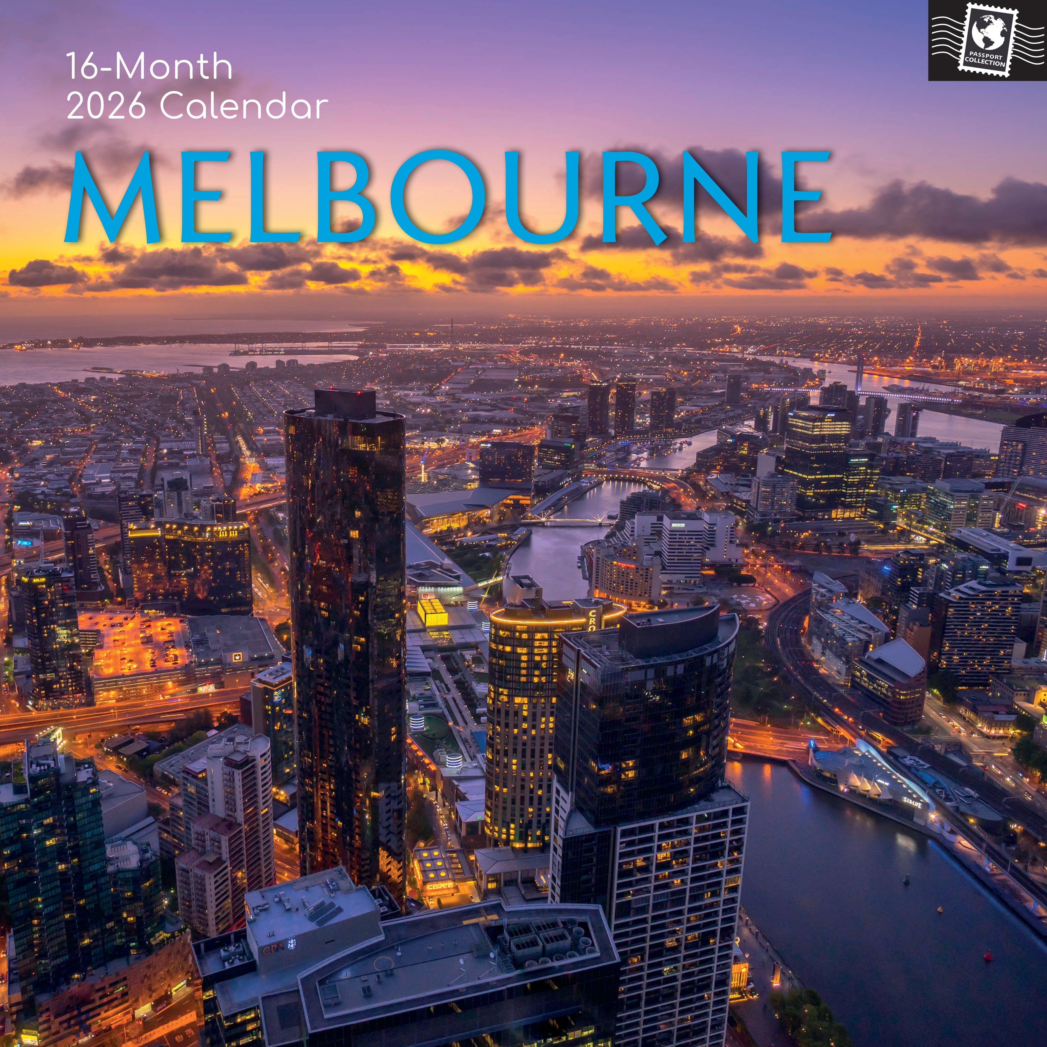 2026 Melbourne - Square Wall Calendar