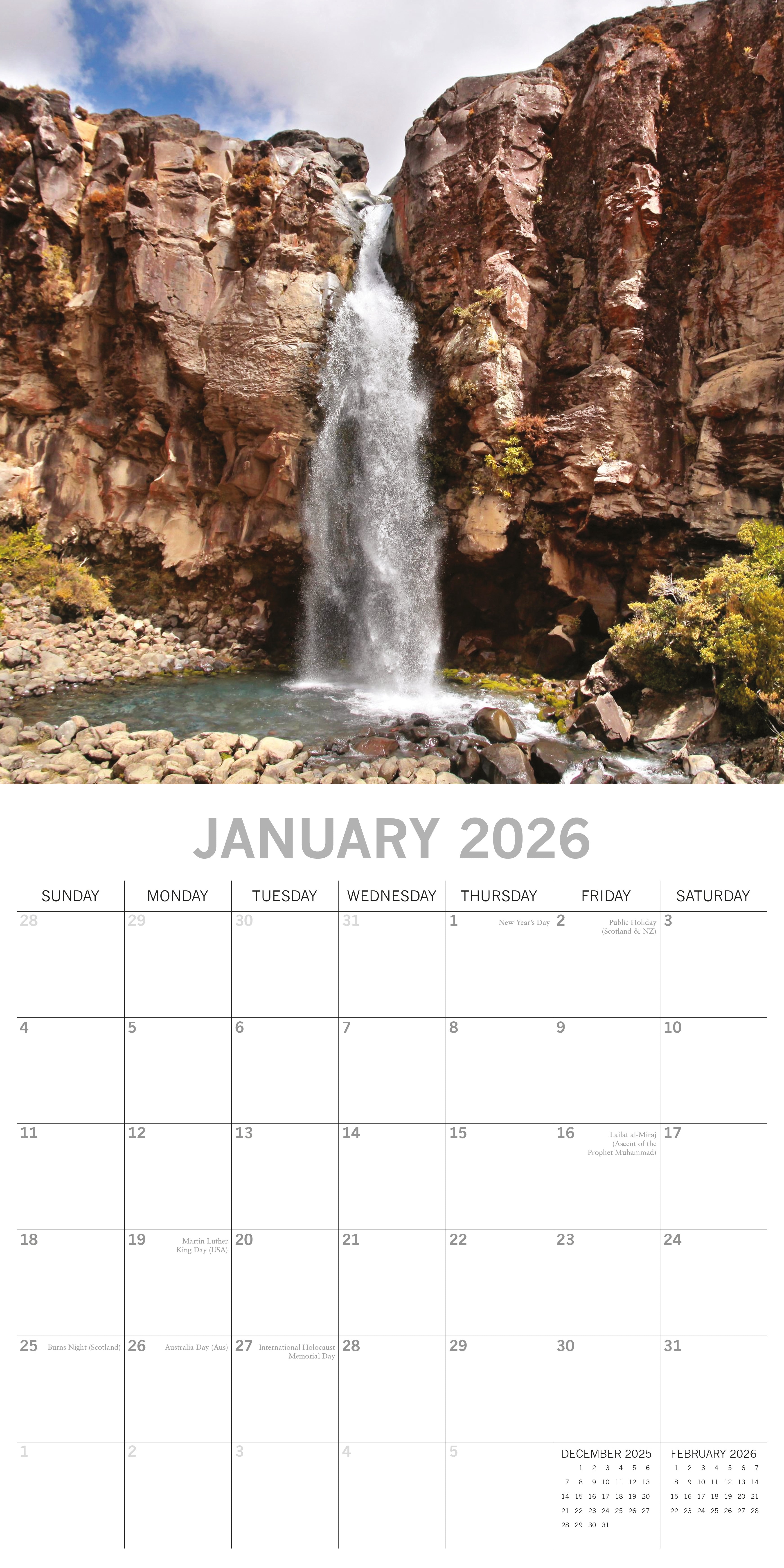 2026 New Zealand - Square Wall Calendar