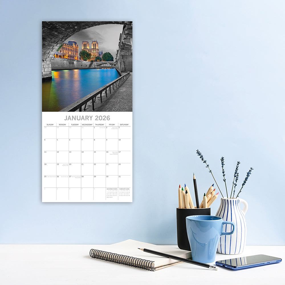 2026 Paris Limelight - Square Wall Calendar