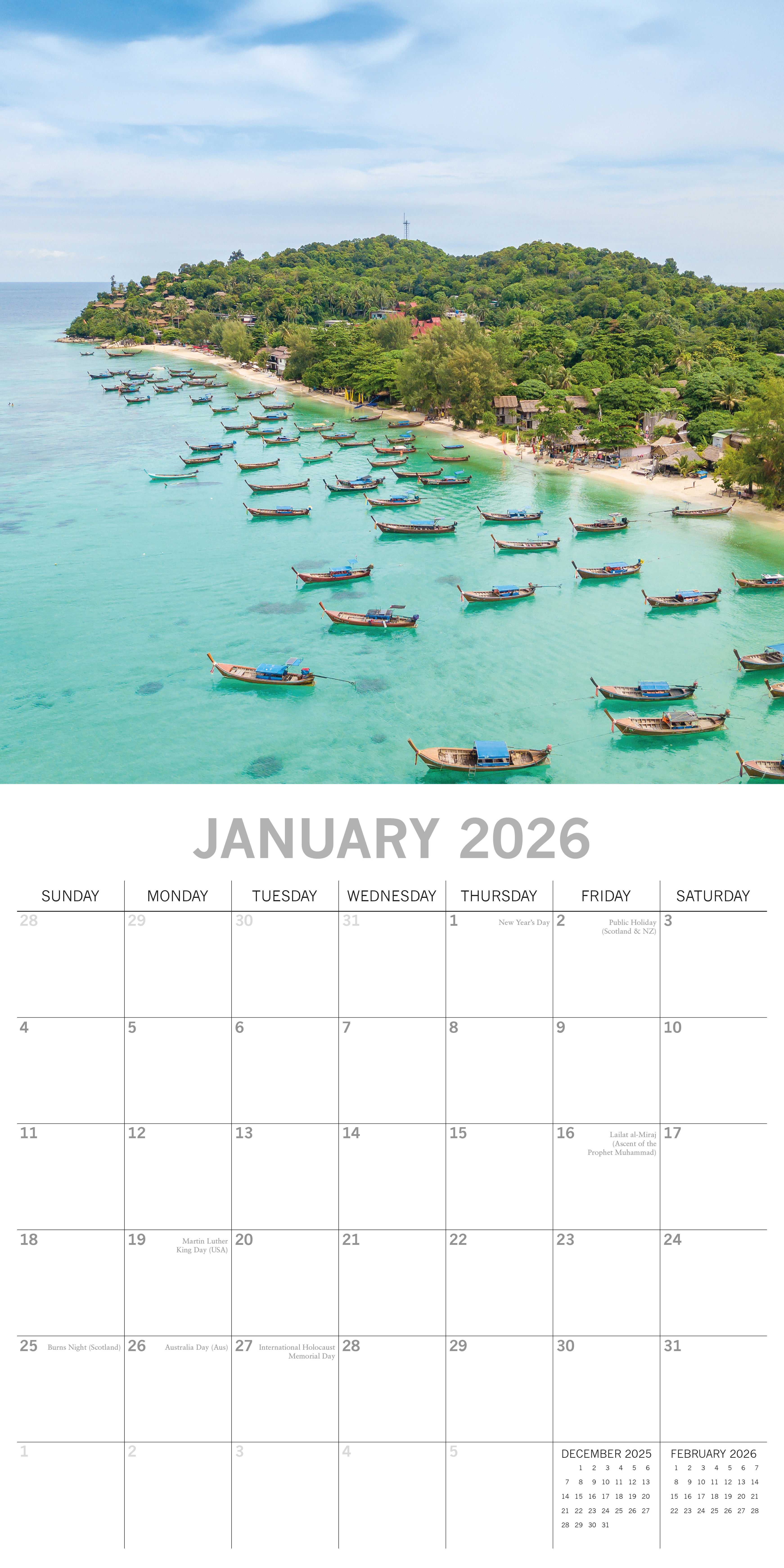 2026 Thailand - Square Wall Calendar