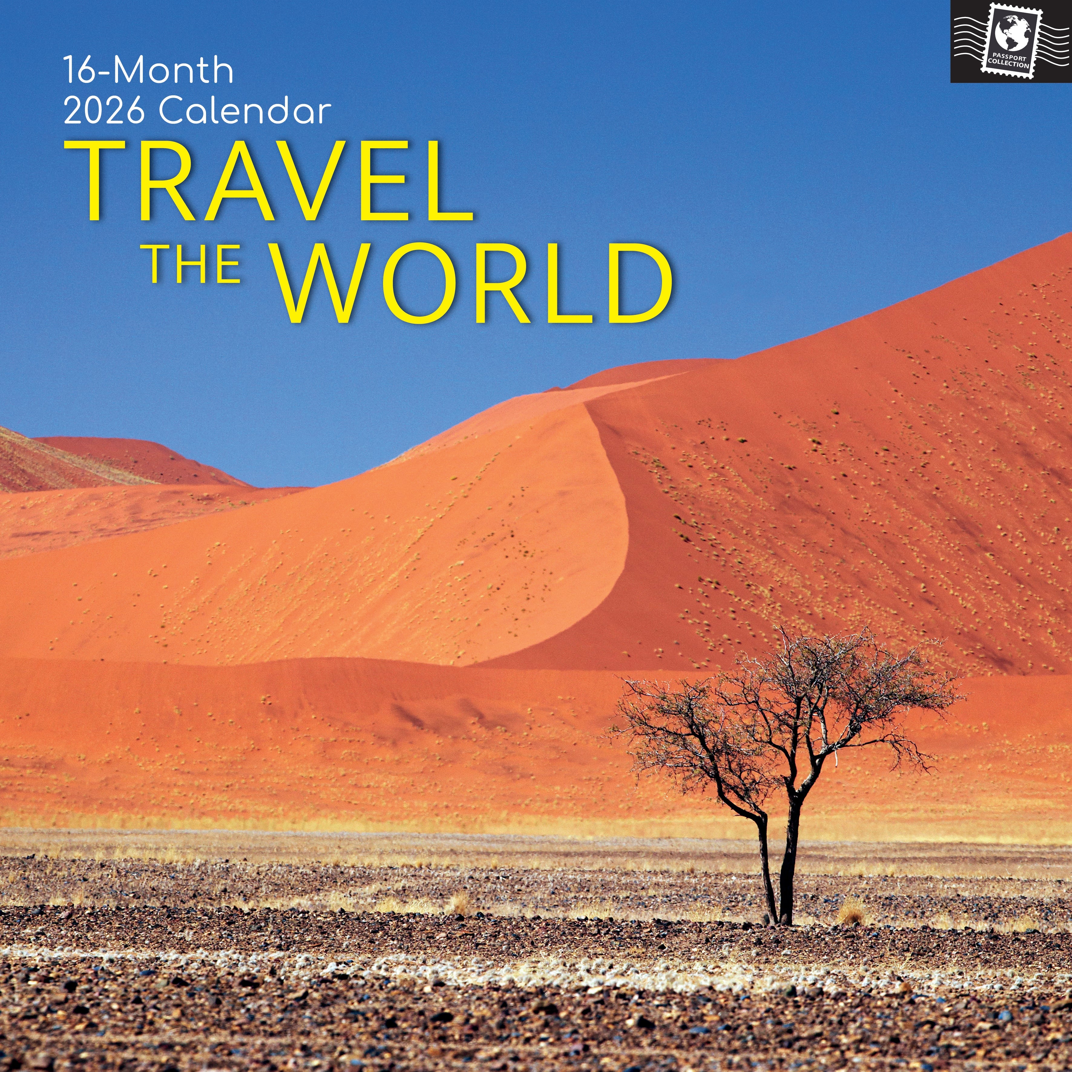 2026 Travel the World - Square Wall Calendar
