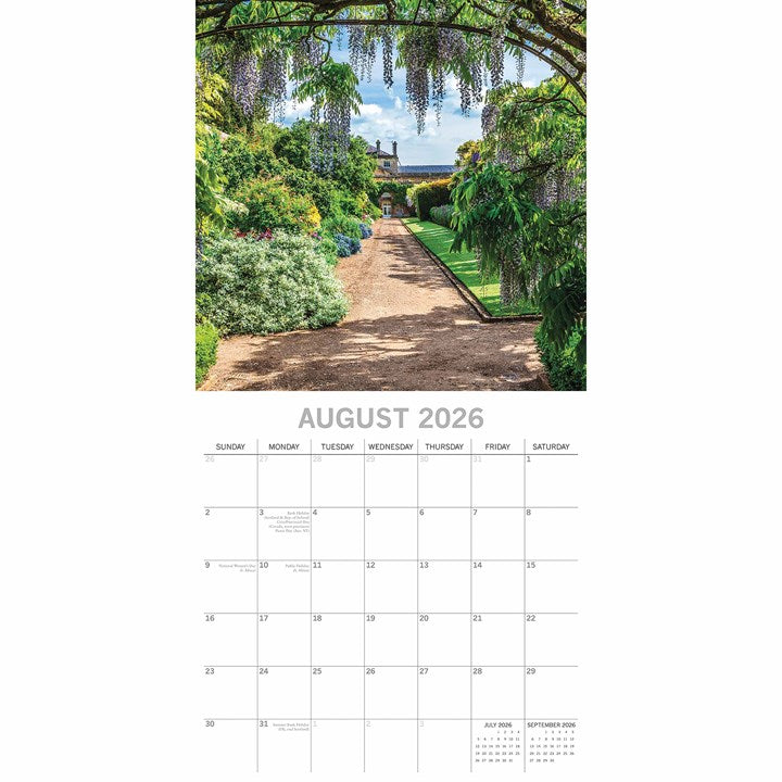 2026 Great Gardens of England - Square Wall Calendar