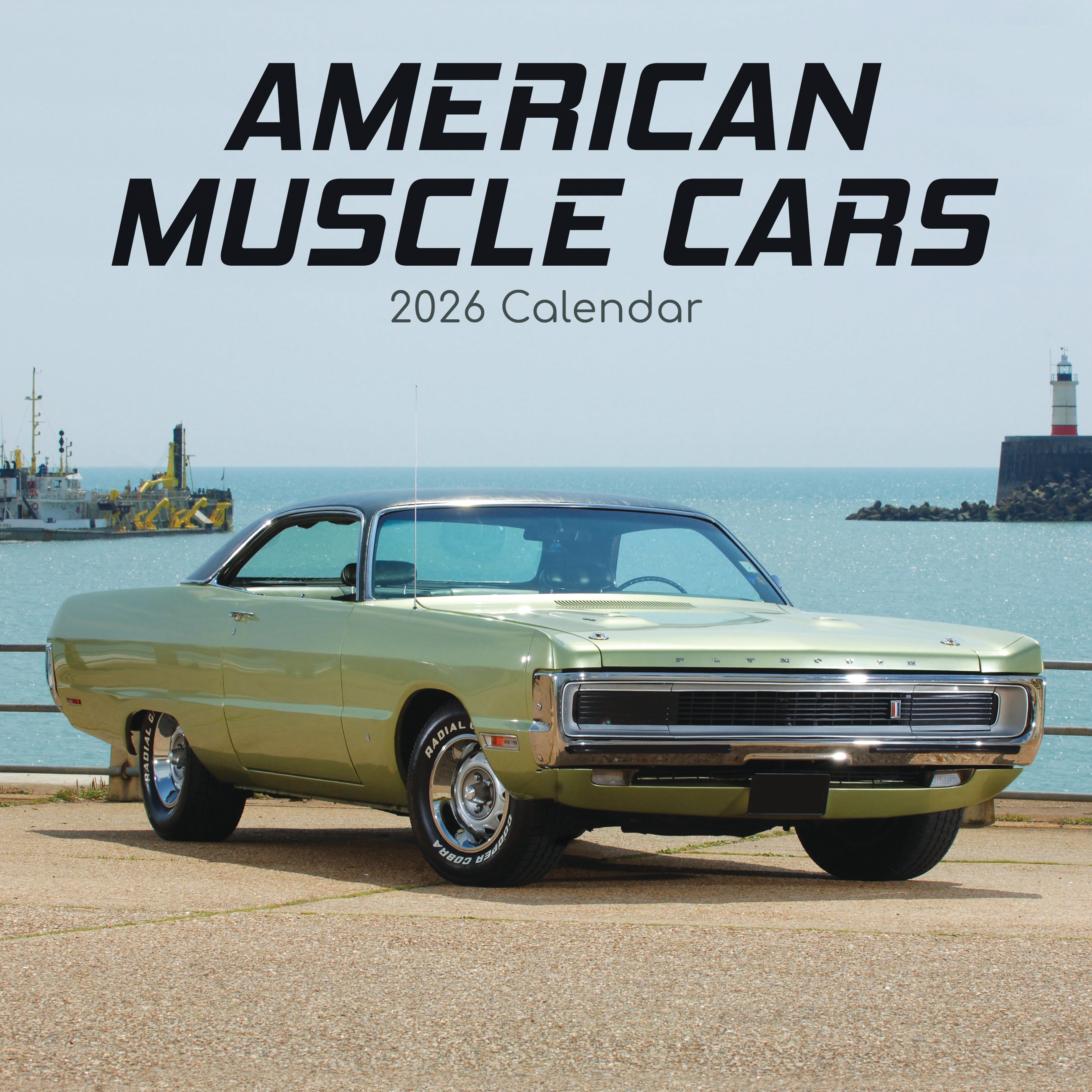 2026 American Muscle Cars - Square Wall Calendar