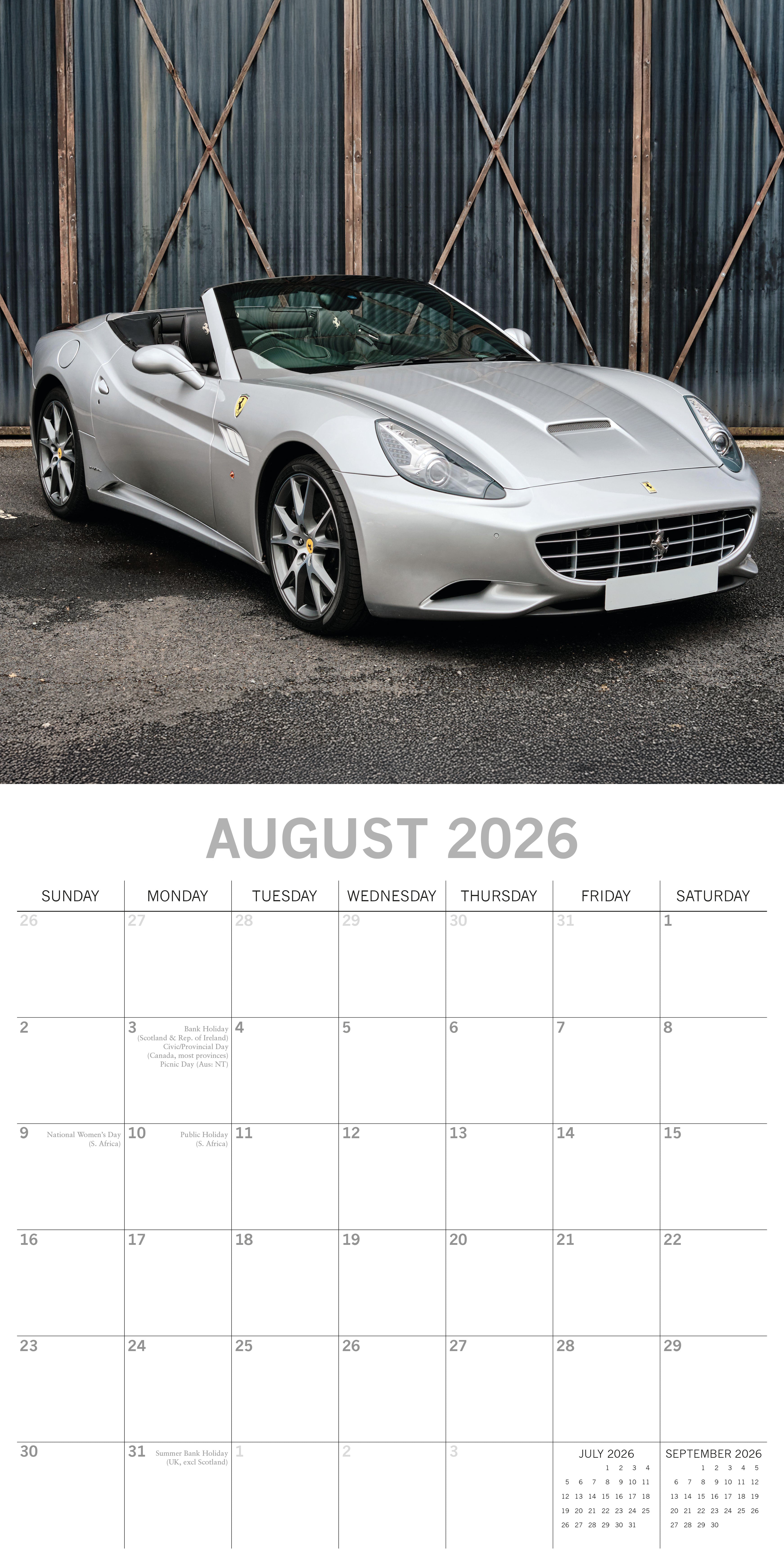 2026 Ferrari - Square Wall Calendar