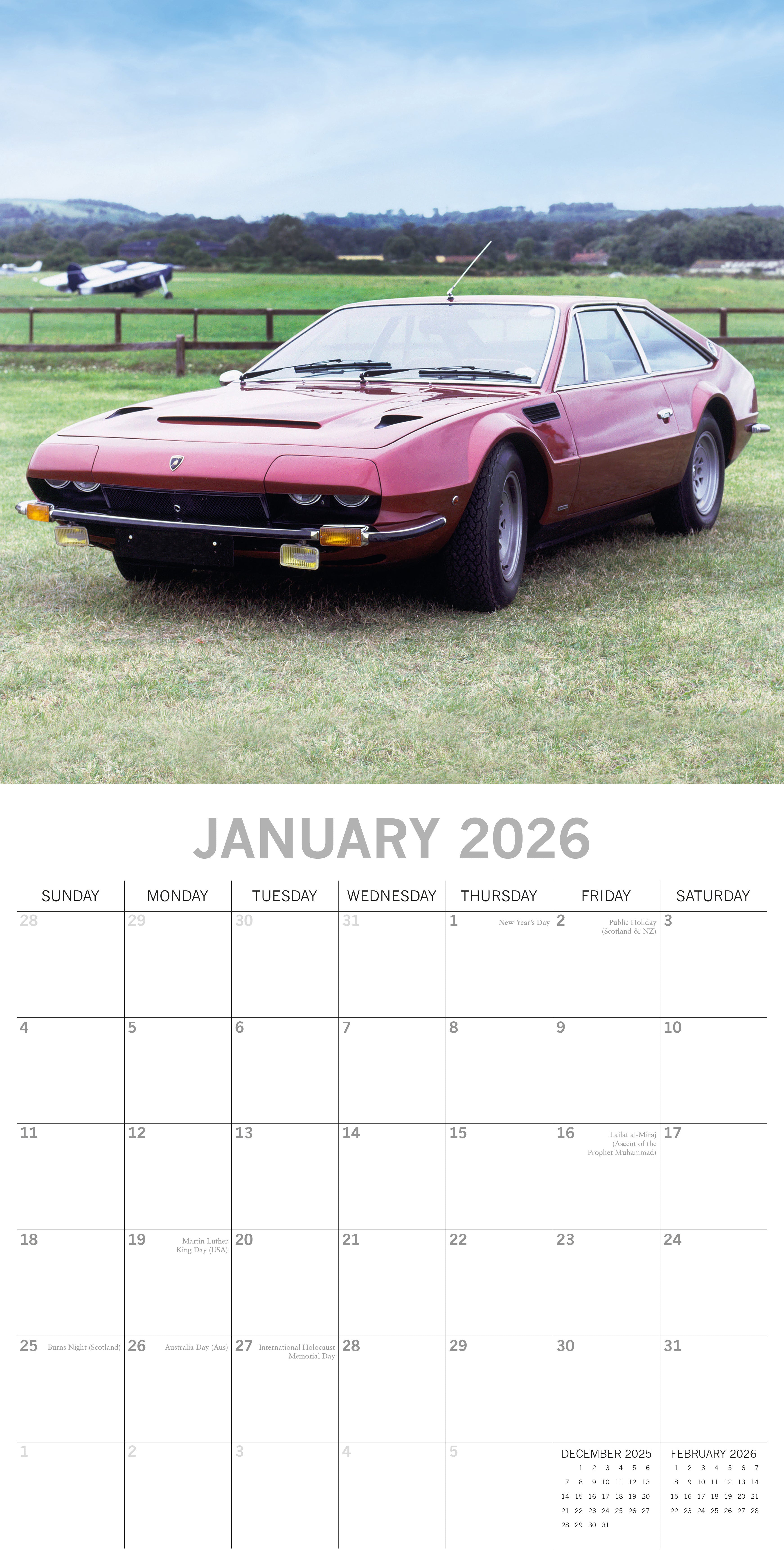 2026 Lamborghini - Square Wall Calendar