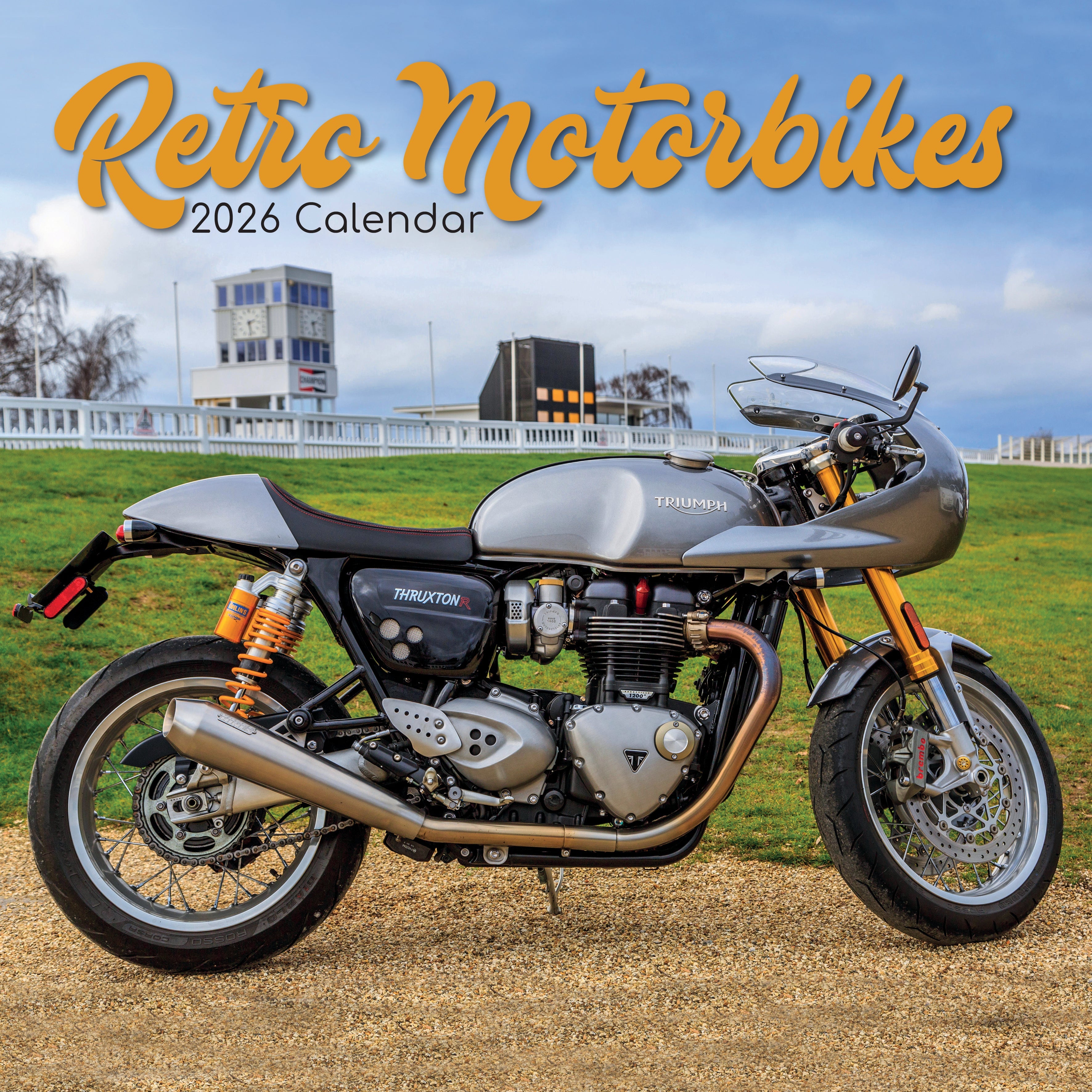 2026 Retro Motorbikes - Square Wall Calendar