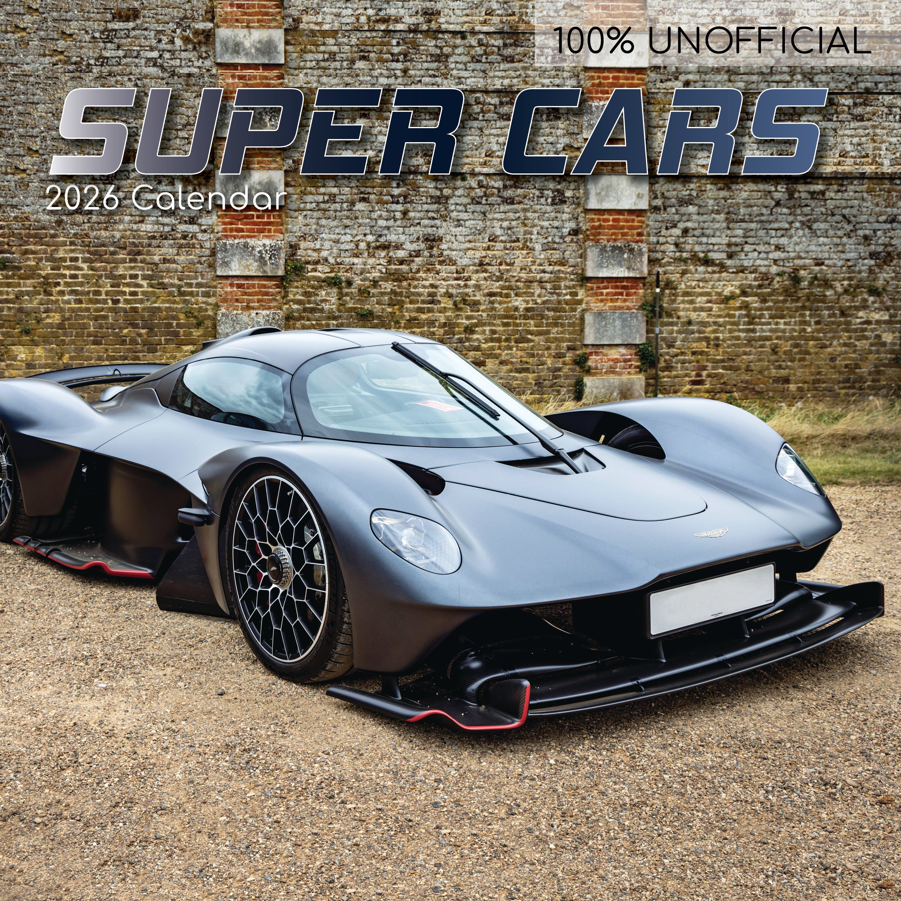2026 Super Cars - Square Wall Calendar