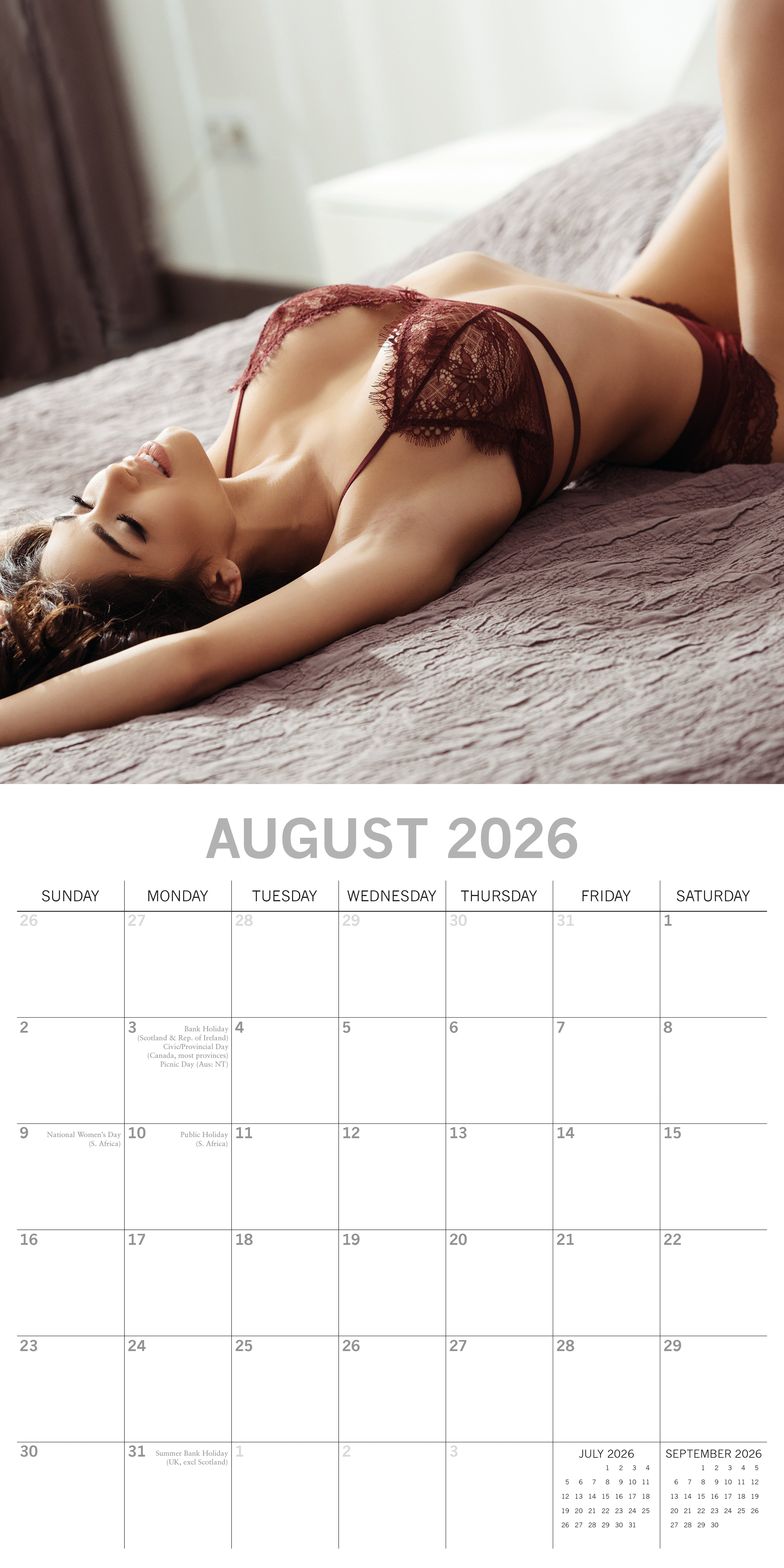 2026 Lingerie - Square Wall Calendar