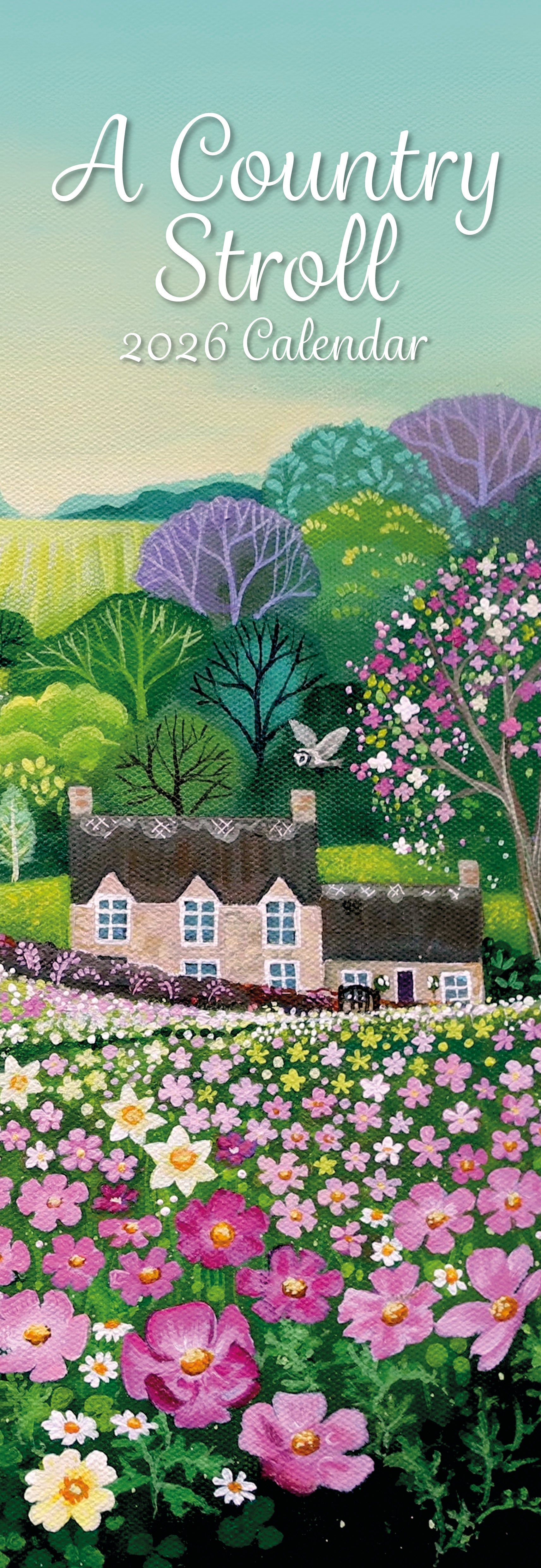 2026 A Country Stroll - Slim Wall Calendar