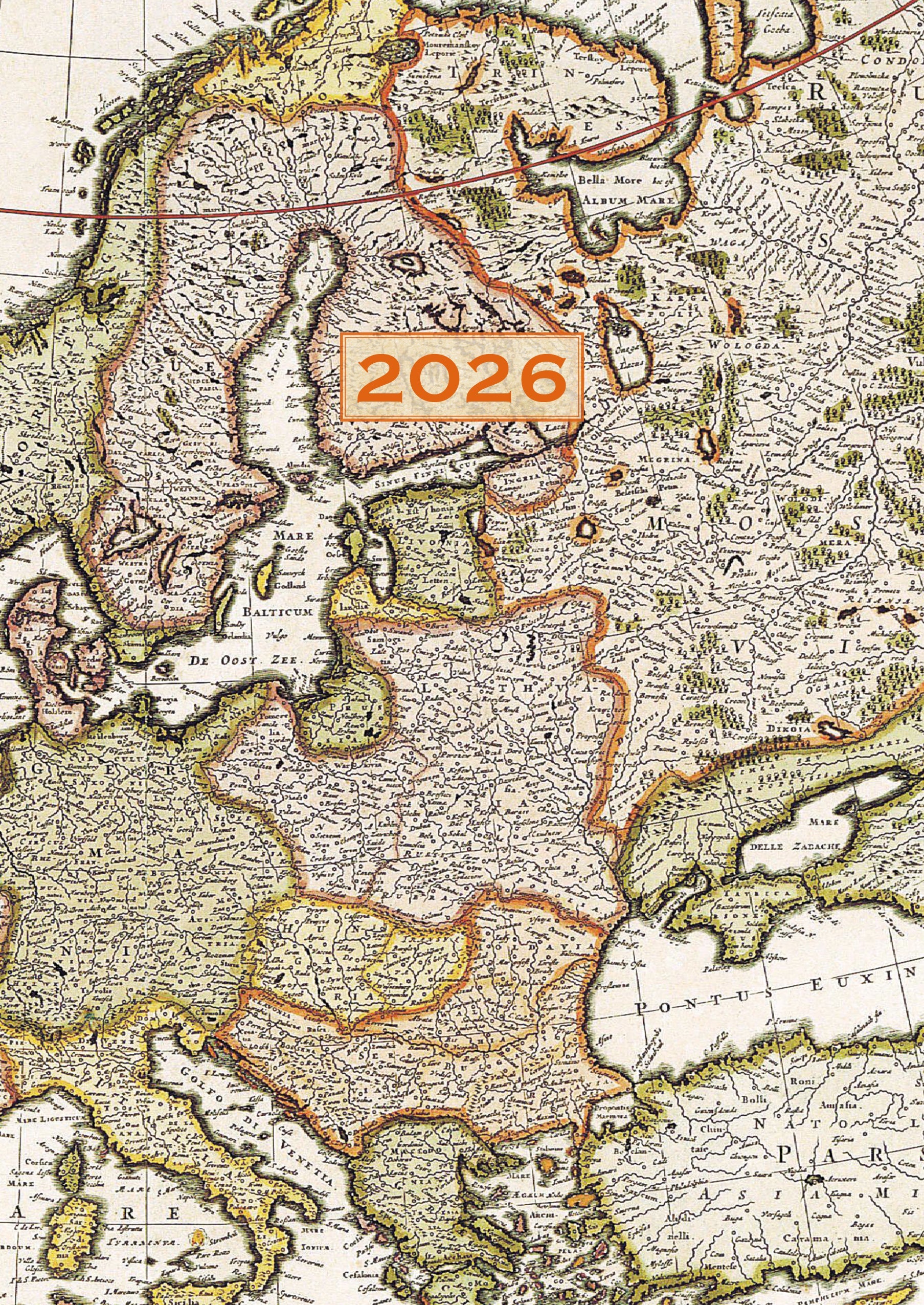 2026 Antique Maps - Weekly Diary/Planner