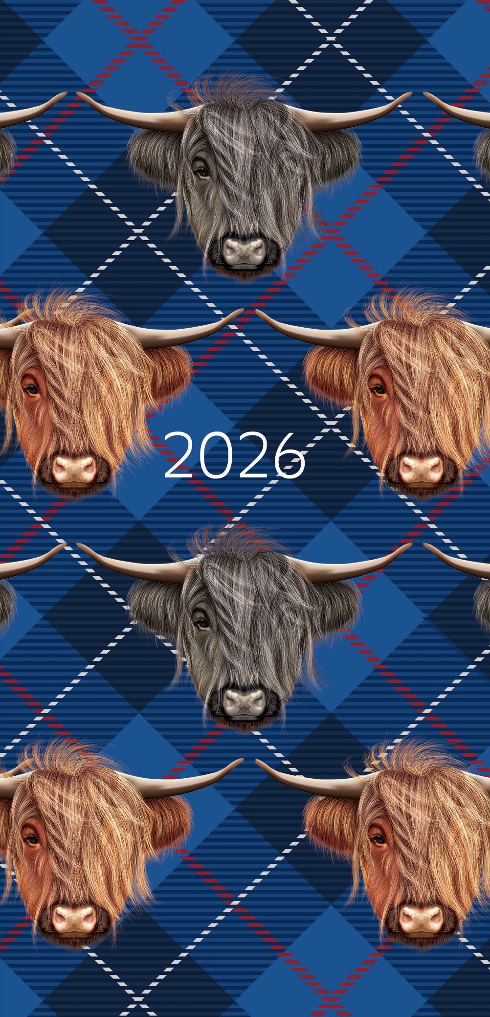 2026 Highland Cows - Weekly Pocket Diary/Planner