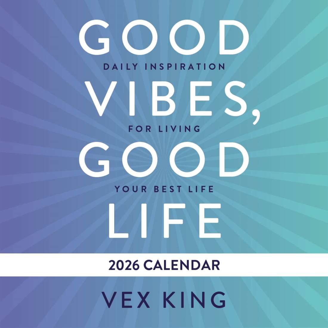 2026 Good Vibes, Good Life - Boxed Page-A-Day Calendar