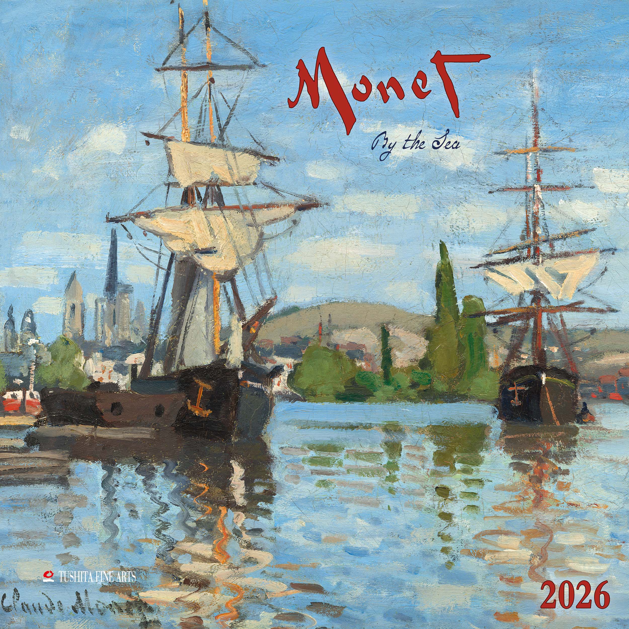 2026 Monet By the Sea - Square Wall Calendar
