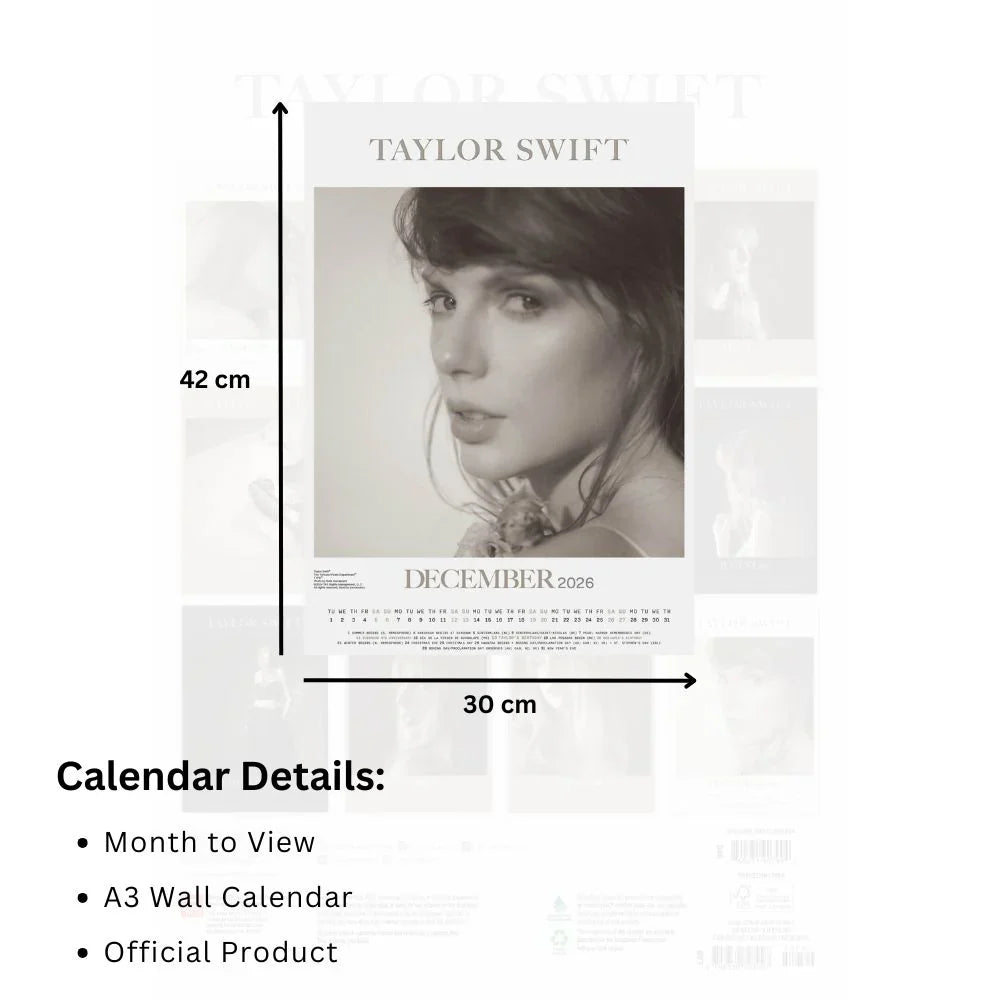 2026 Taylor Swift - A3 Wall Calendar