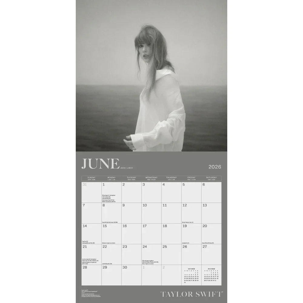 2026 Taylor Swift - Square Wall Calendar