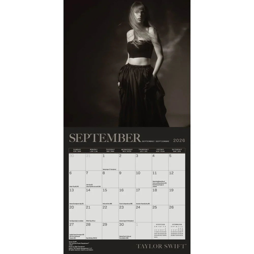 2026 Taylor Swift - Mini Wall Calendar
