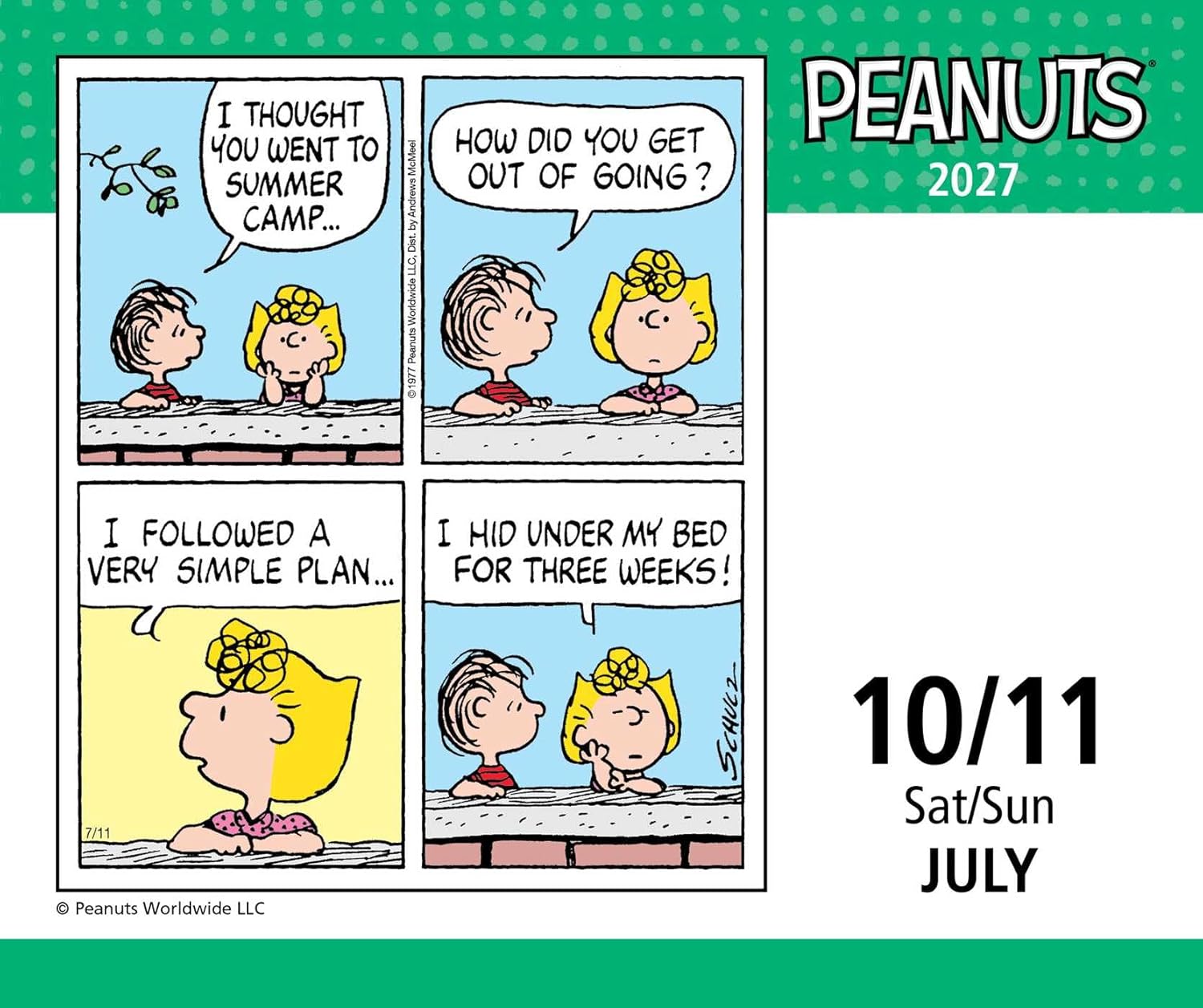 2027 Peanuts - Daily Boxed Page-A-Day Calendar