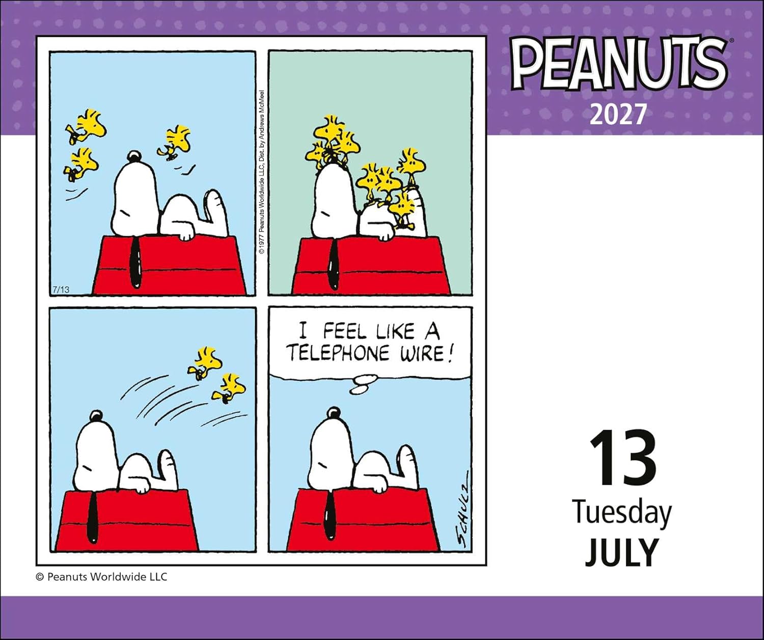 2027 Peanuts - Daily Boxed Page-A-Day Calendar