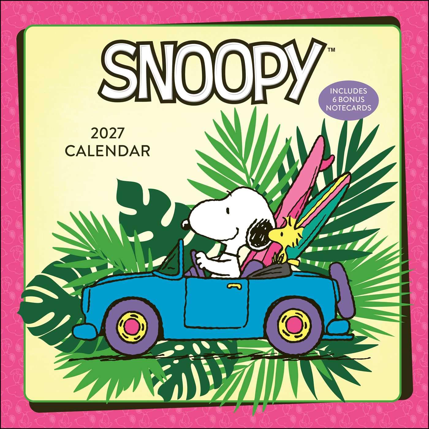 2027 Snoopy - Square Wall Calendar