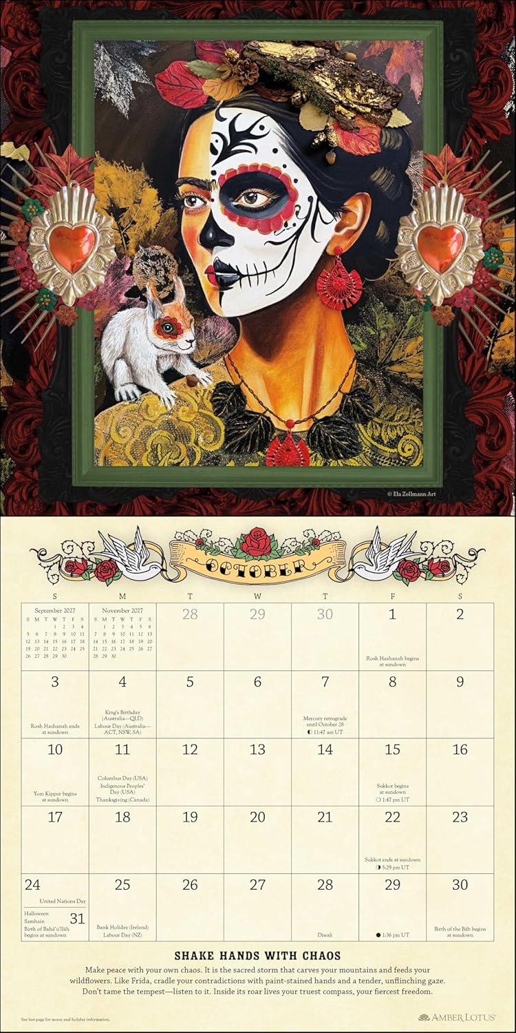 2027 For the Love of Frida - Square Wall Calendar