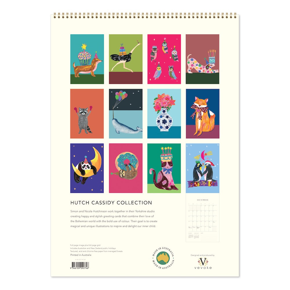 2027 Hutch Cassidy - Deluxe Wall Calendar