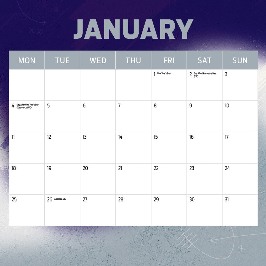 2027 AFL Fremantle Dockers calendar image 2