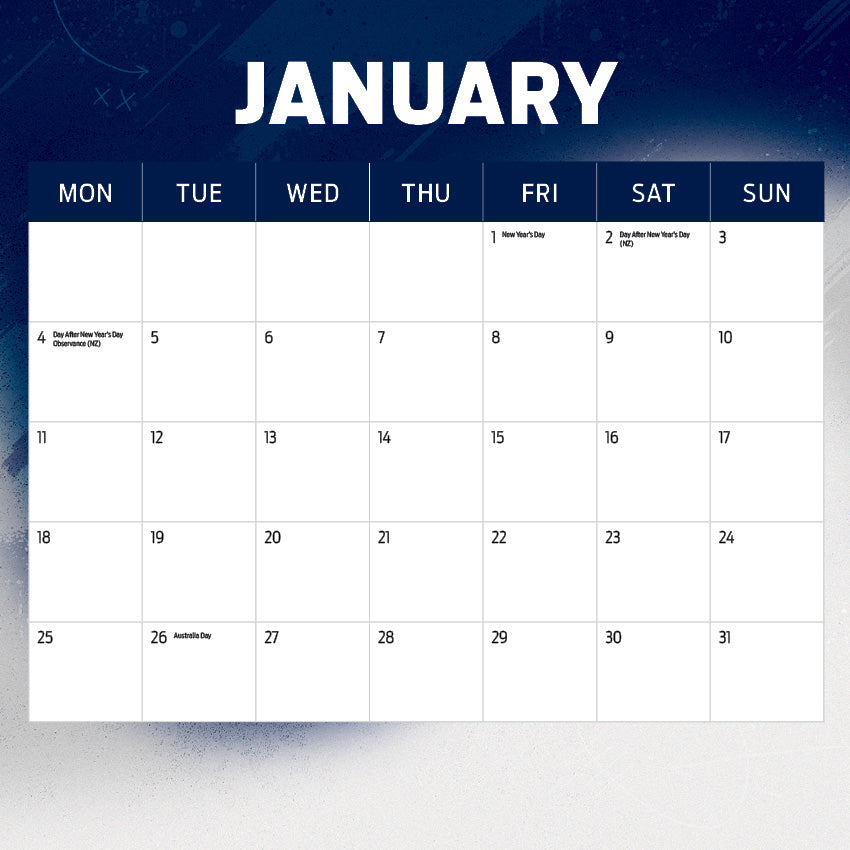 2027 AFL Geelong Cats calendar image 2
