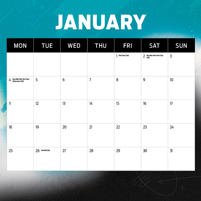 2027 AFL Port Adelaide Power calendar image 2