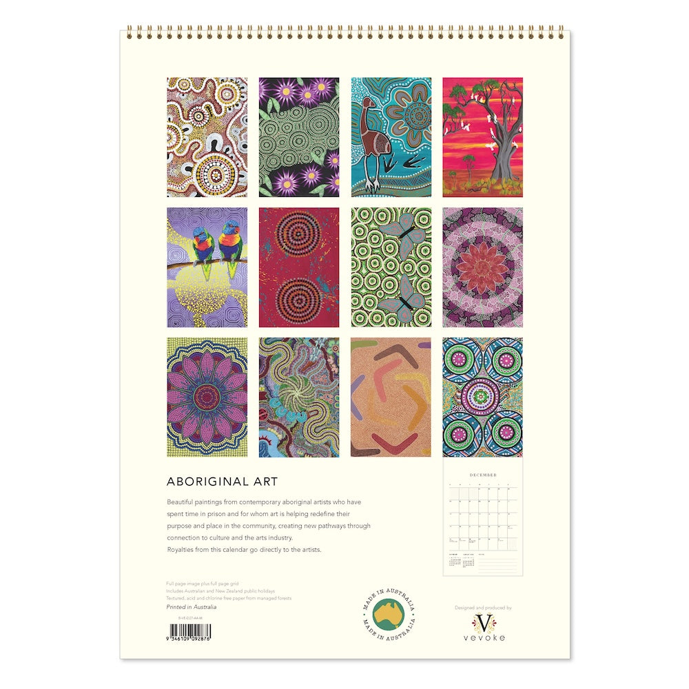 2027 Aboriginal Art - Deluxe Wall Calendar