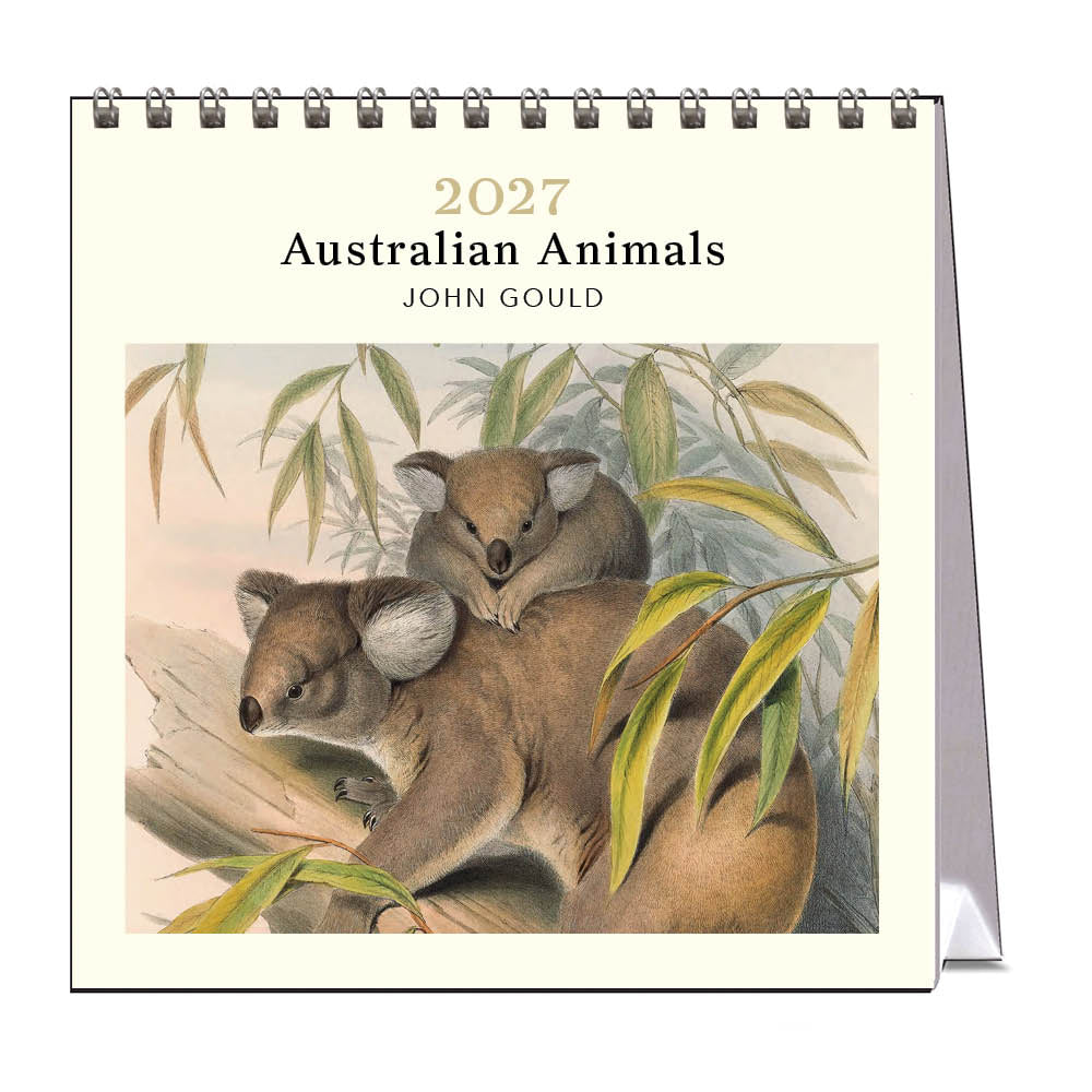 2027 Australian Animals John Gould - Desk Easel Calendar