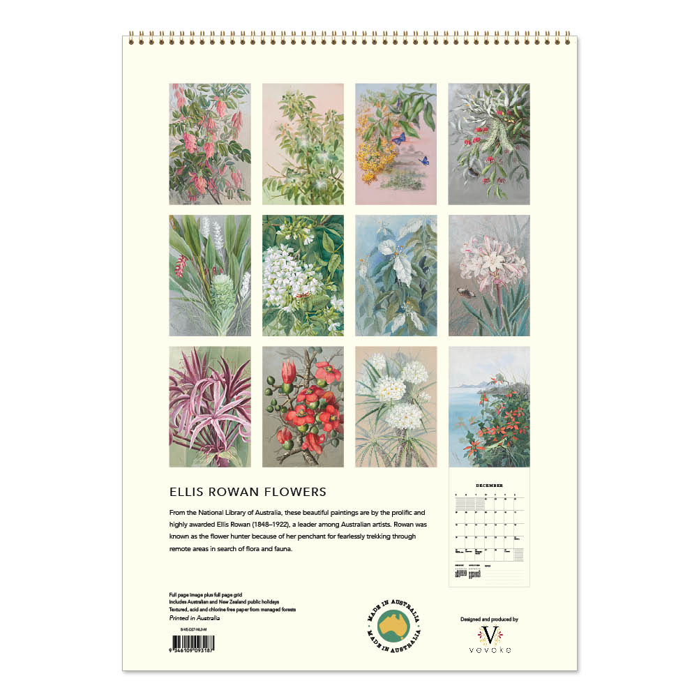 2027 Ellis Rowan Flowers - Deluxe Wall Calendar