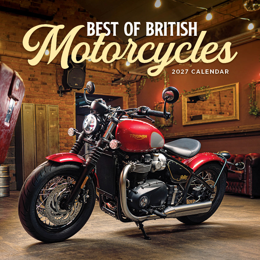 2027 Best Of British Motorcycles - Square Wall Calendar