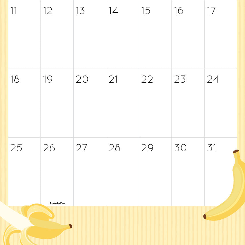 2027 Big Dates - Australia's Biggest Things - Square Wall Calendar