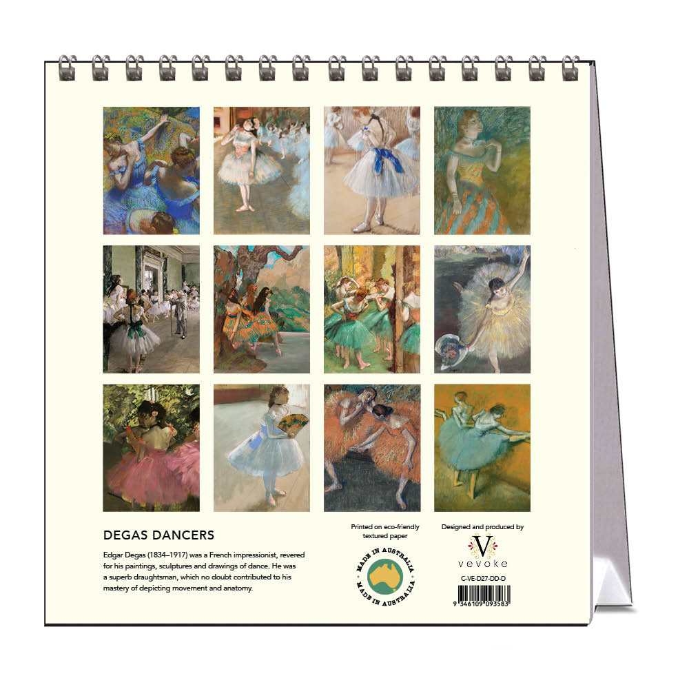 2027 Degas Dancers - Desk Easel Calendar