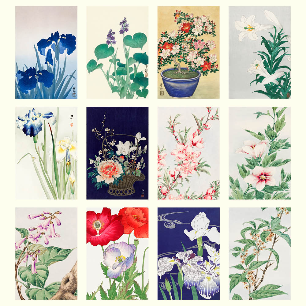 2027 Japanese Flowers - Deluxe Wall Calendar