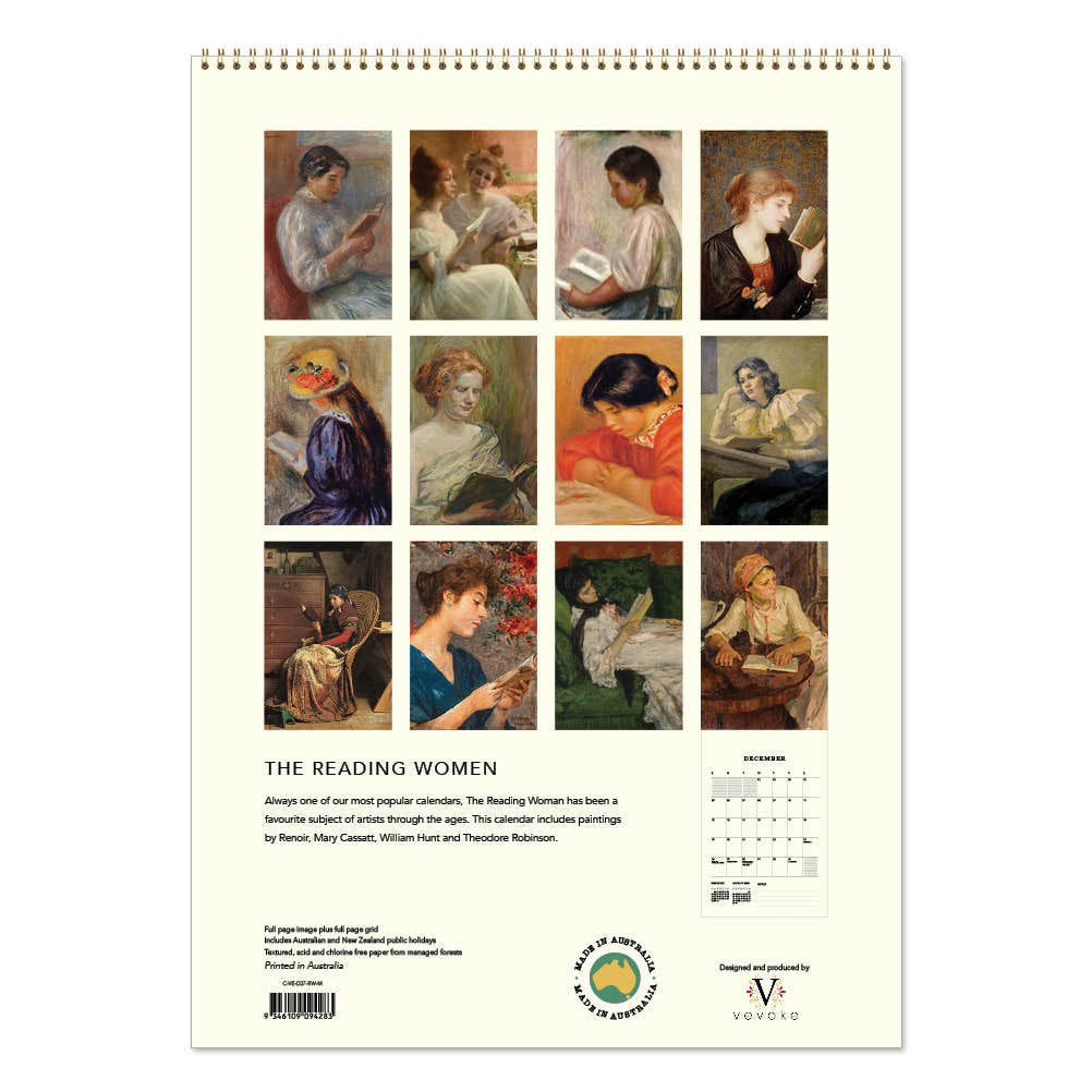 2027 The Reading Woman - Deluxe Wall Calendar