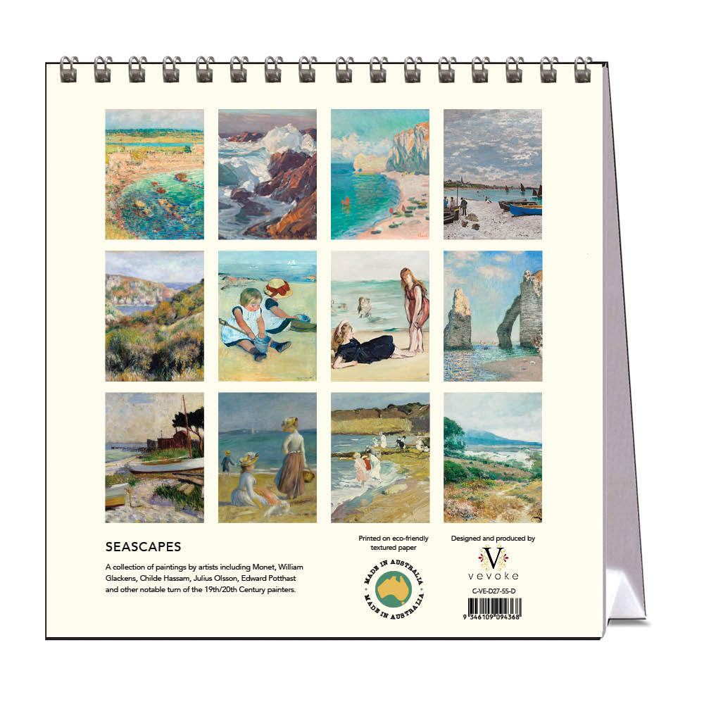 2027 Seascapes - Desk Easel Calendar