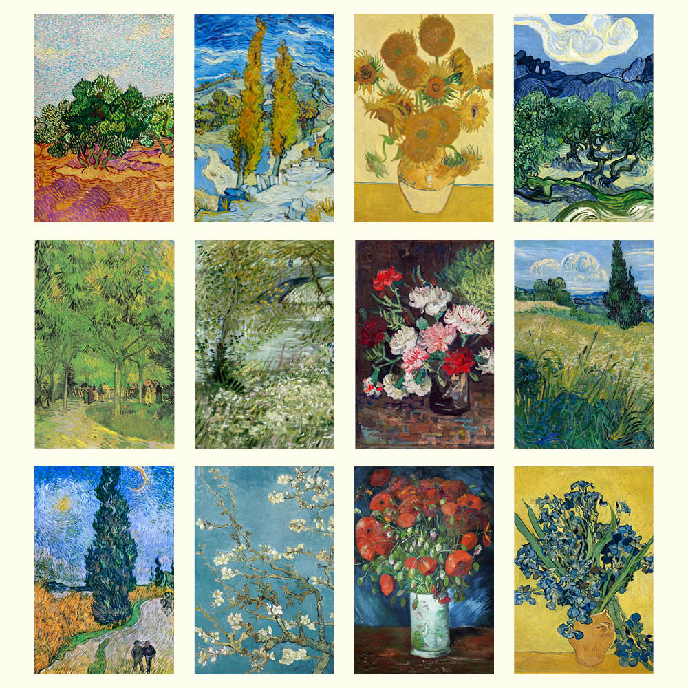 2027 Vincent Van Gogh Trees and Flowers - Deluxe Wall Calendar