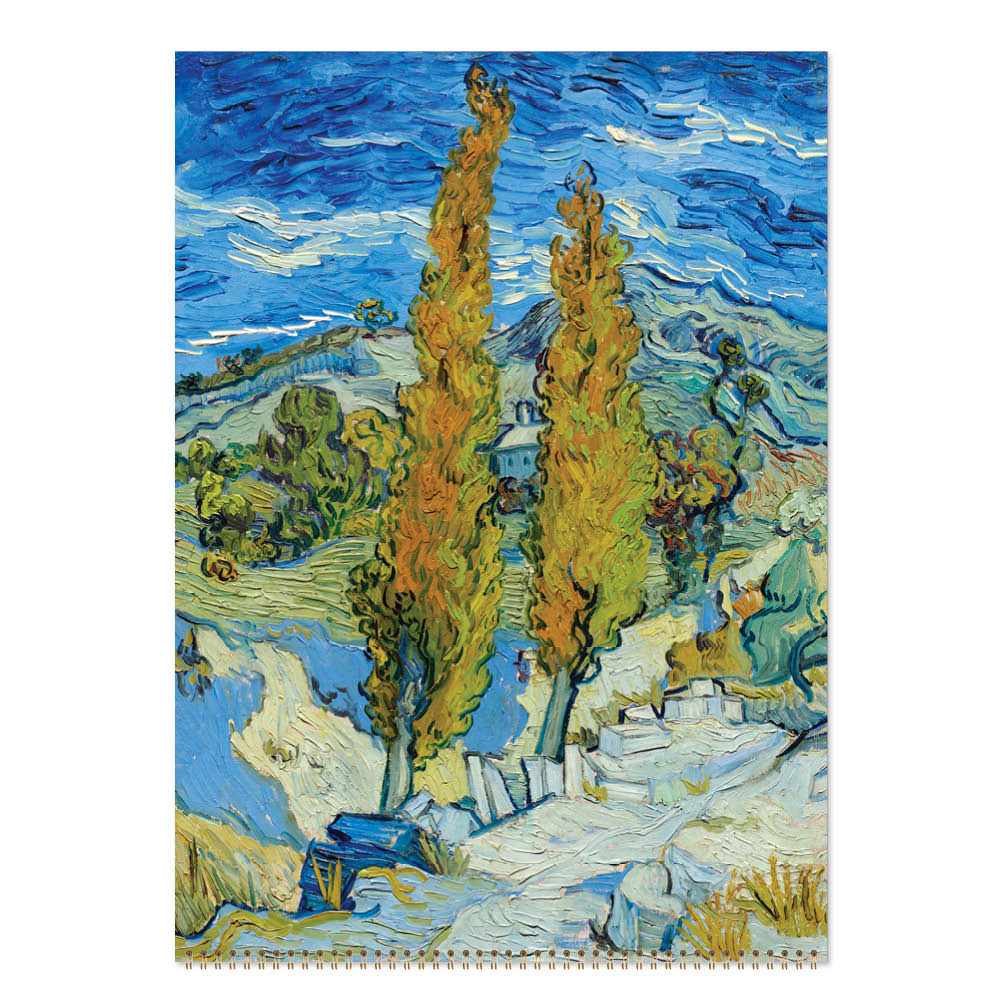 2027 Vincent Van Gogh Trees and Flowers - Deluxe Wall Calendar
