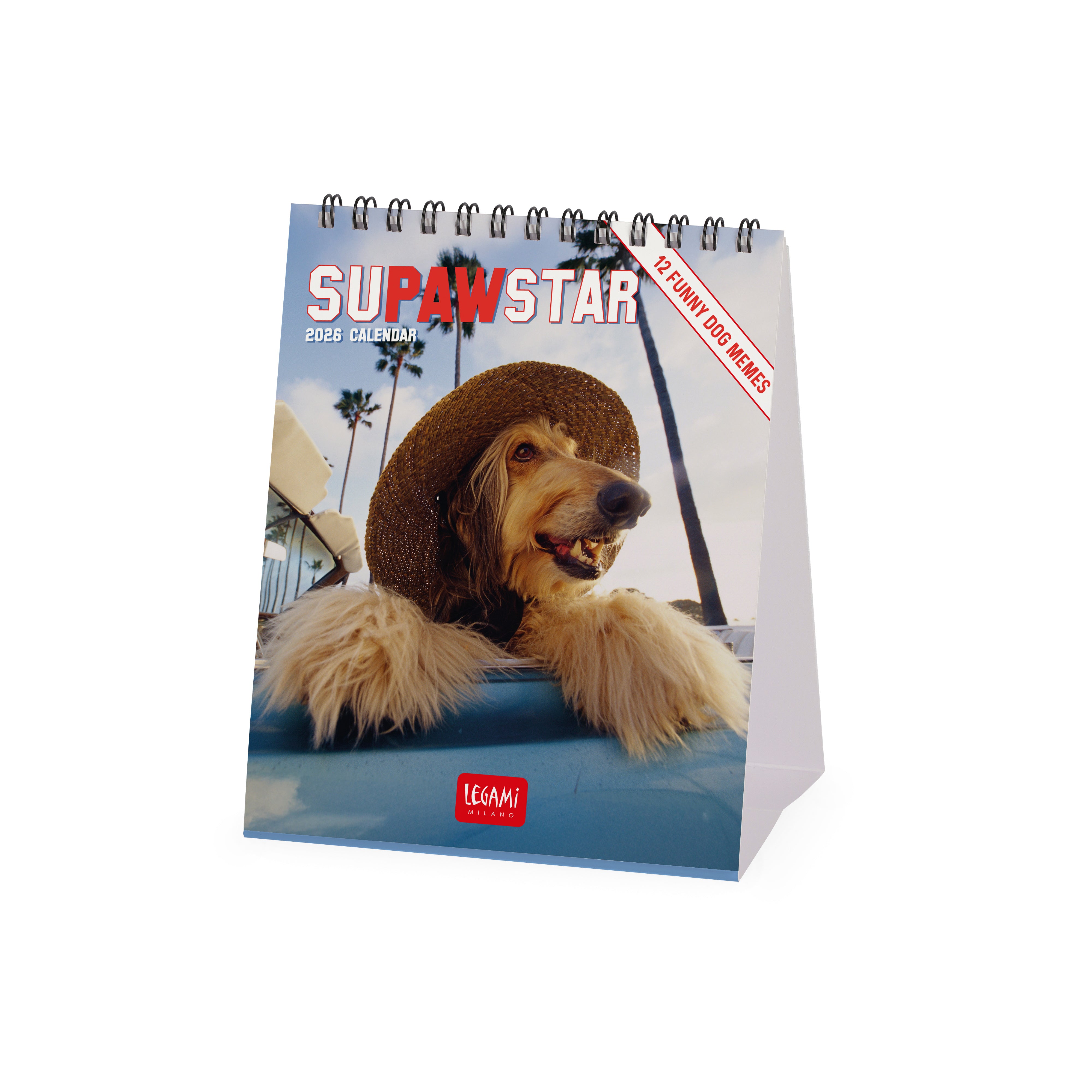 2026 Supawstar - Desk Easel Calendar