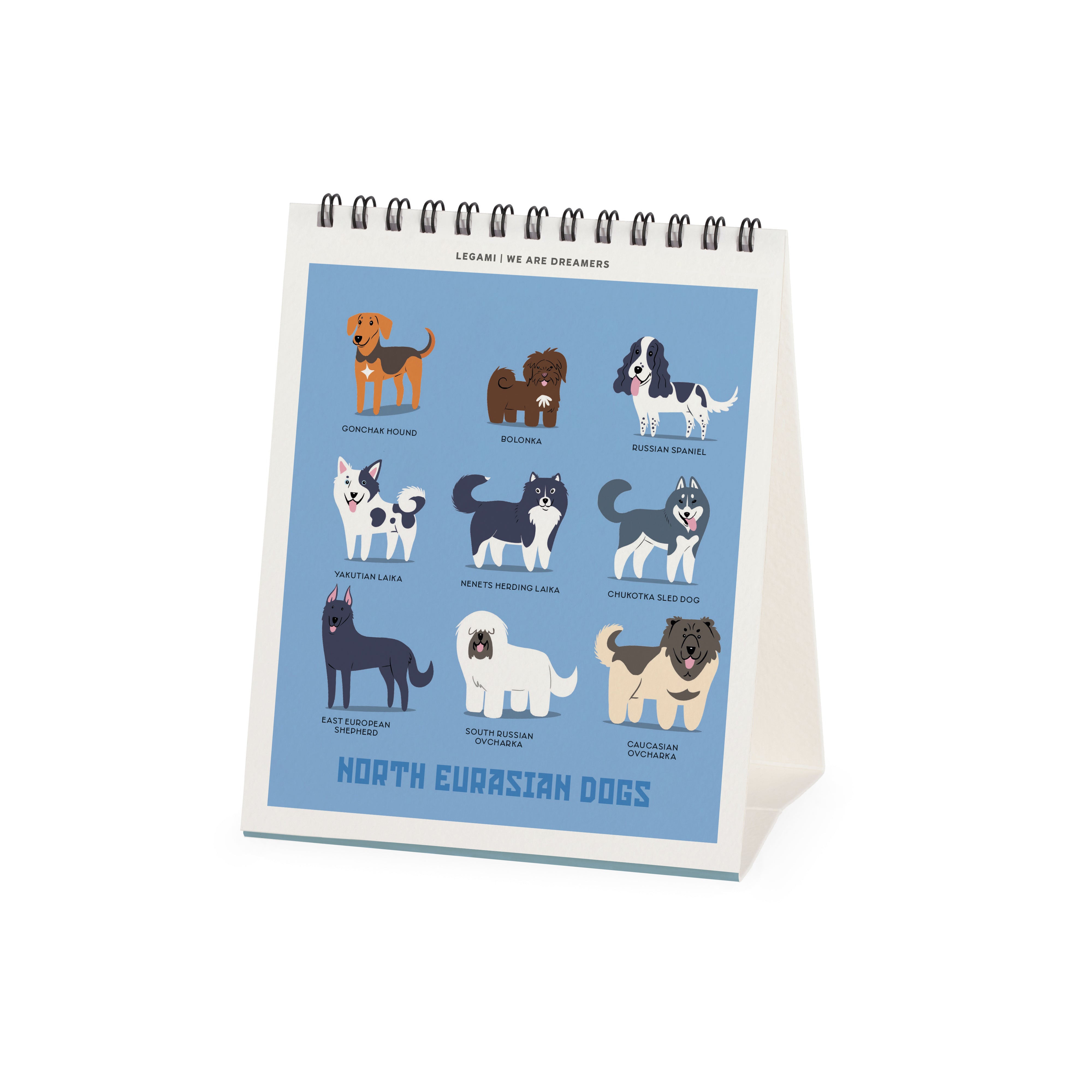 2026 Dogs Of The World - Desk Easel Calendar