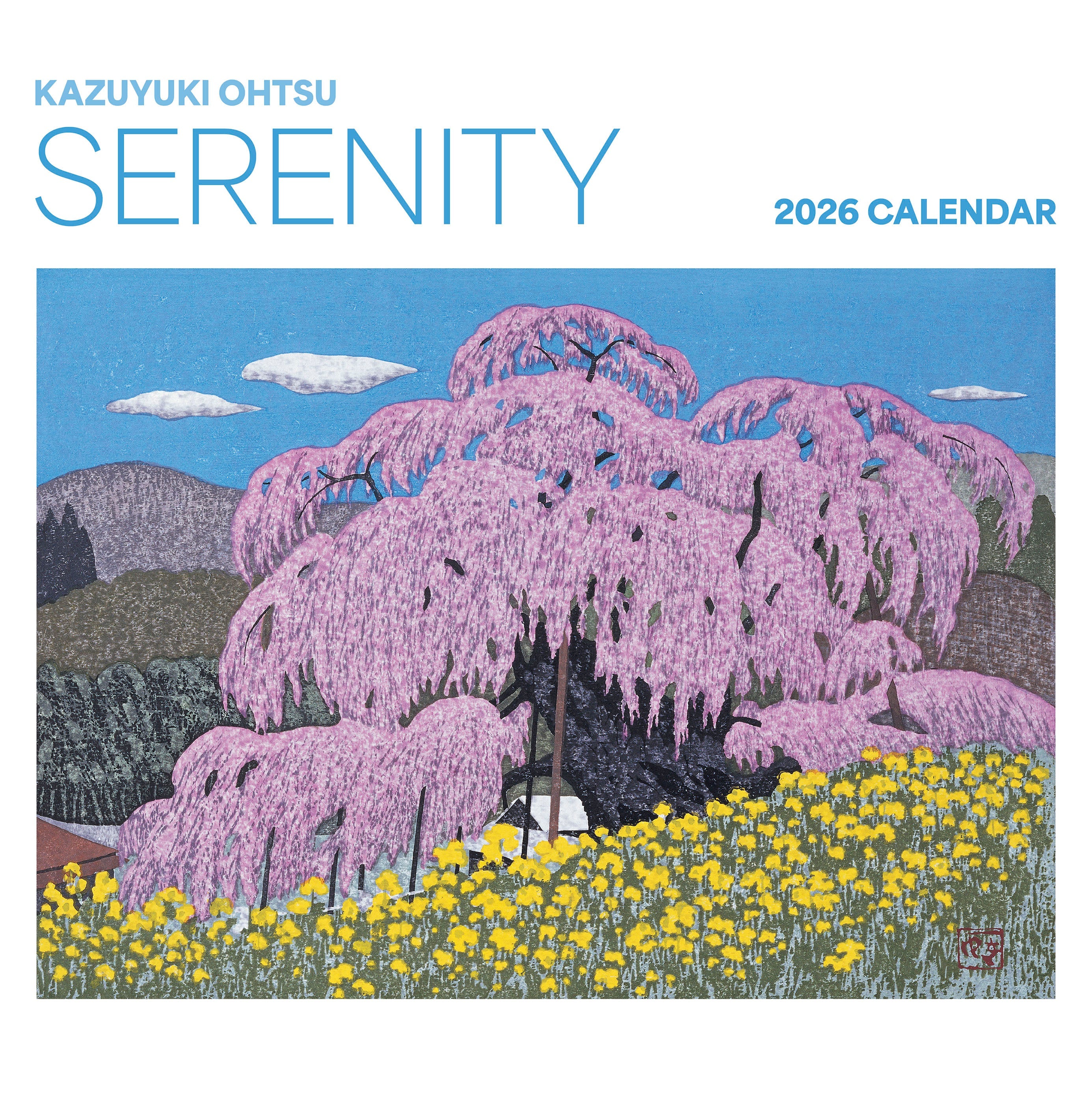 2026 Serenity: Kazuyuki Ohtsu - Square Wall Calendar