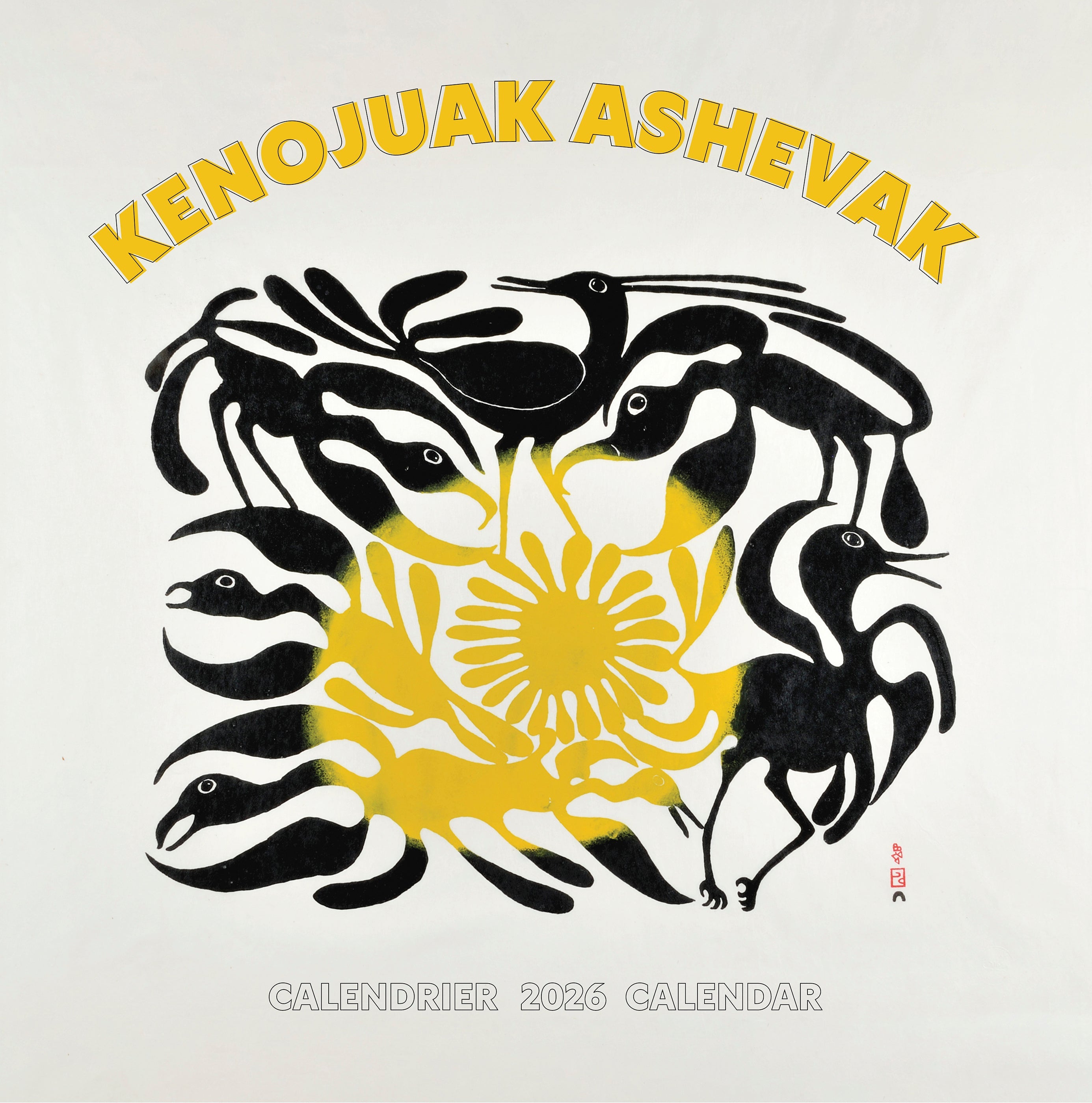 2026 Kenojuak Ashevak - Square Wall Calendar